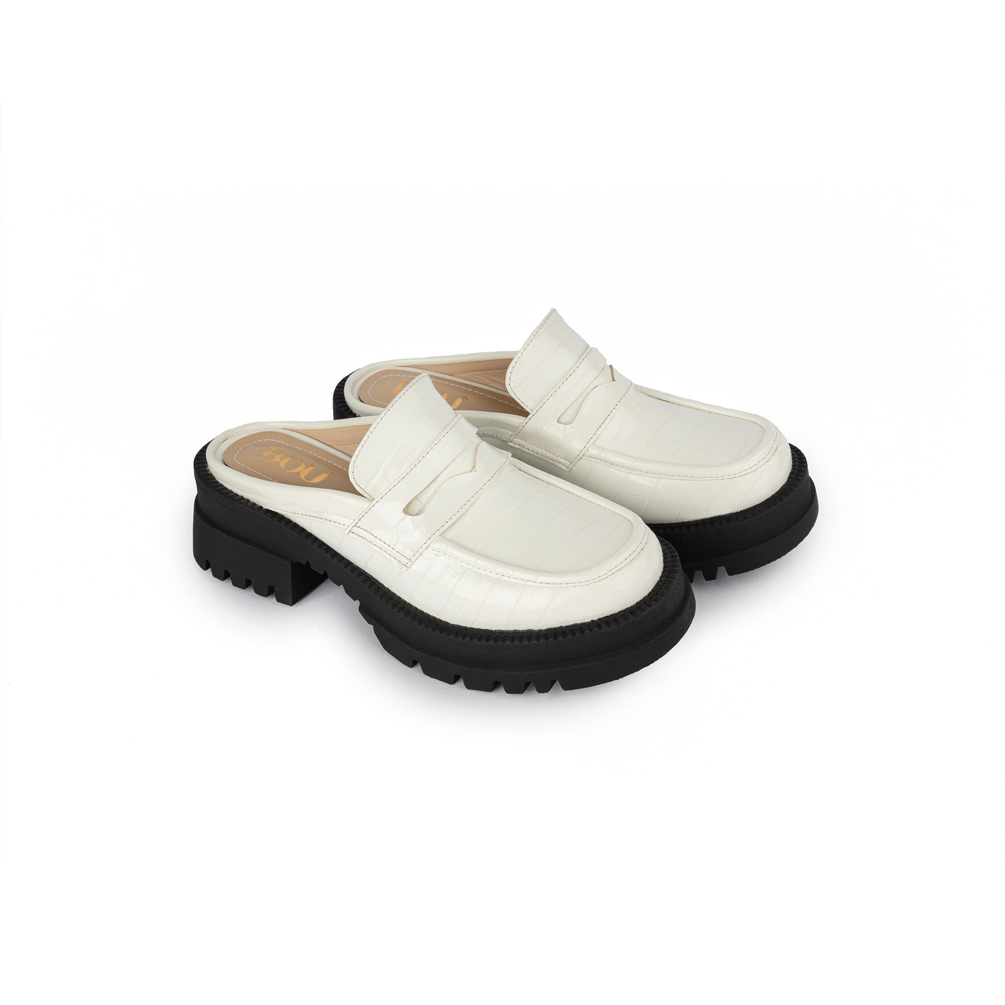 Chunky Mule Croco - Radiant White