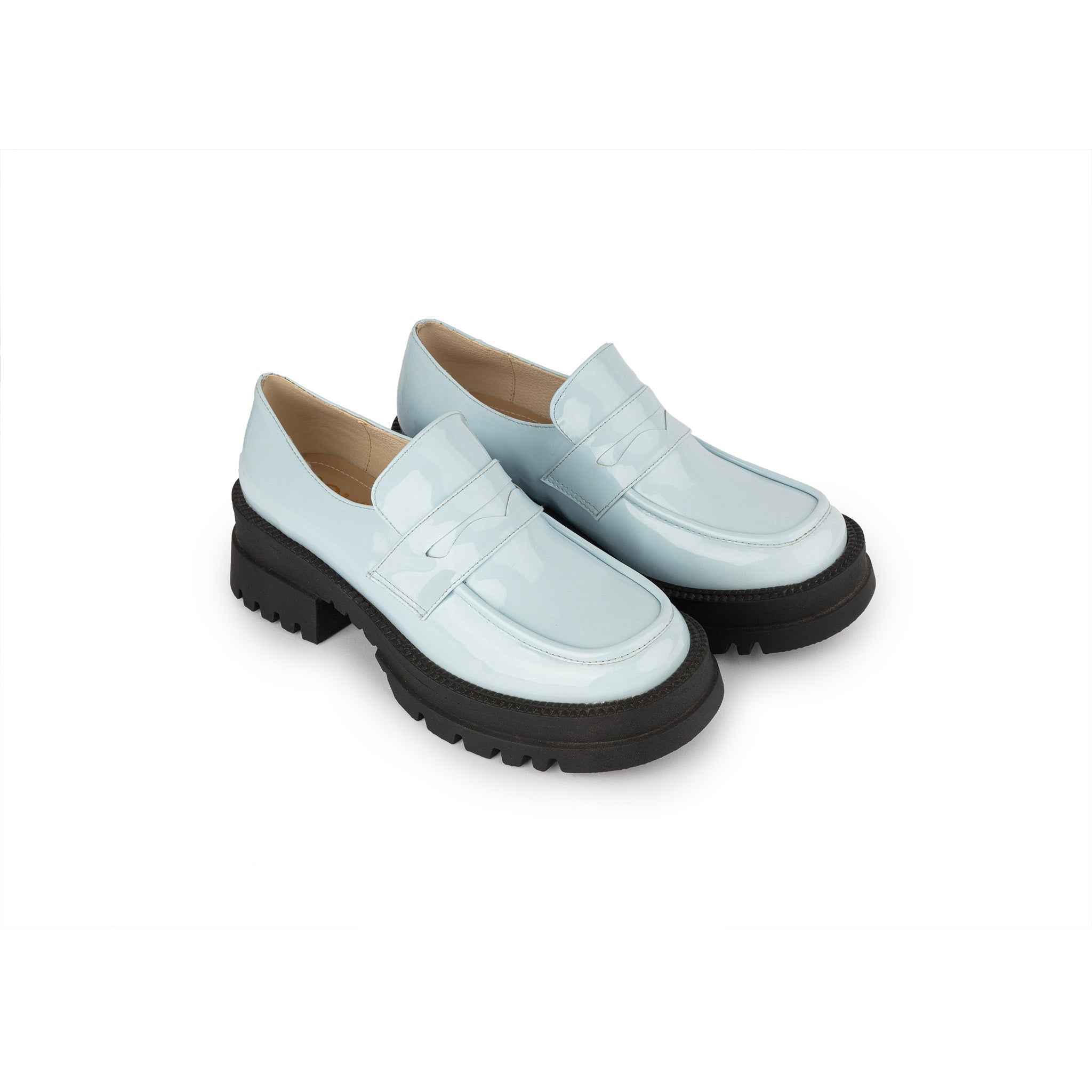 Chunky Loafers - Light Lagoon -
