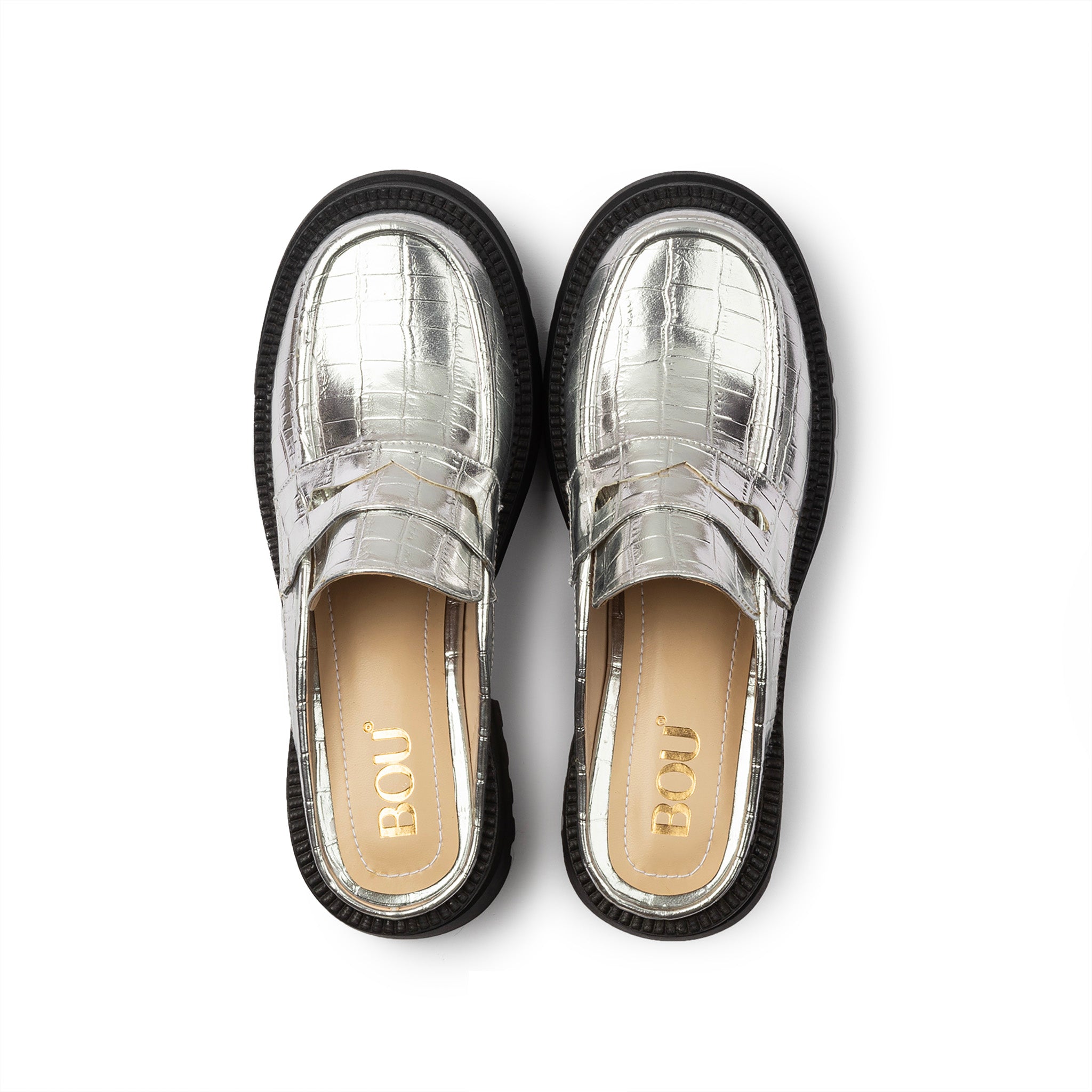 Chunky Mule | Croco - Silver