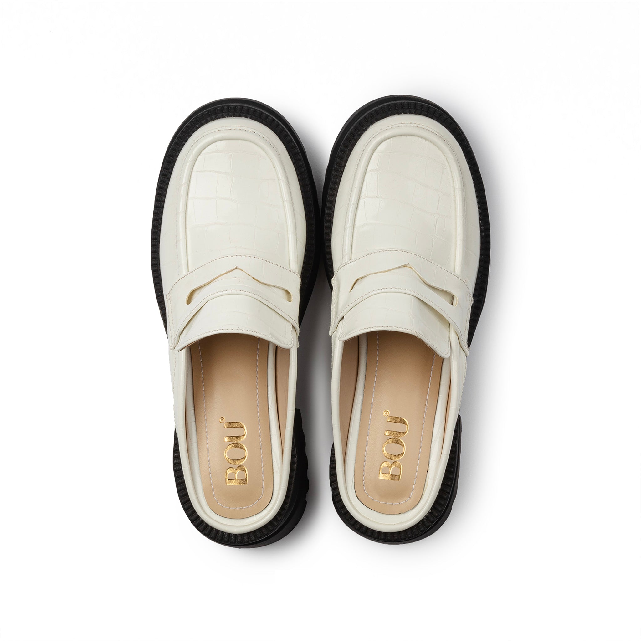 Chunky Mule Croco - Radiant White