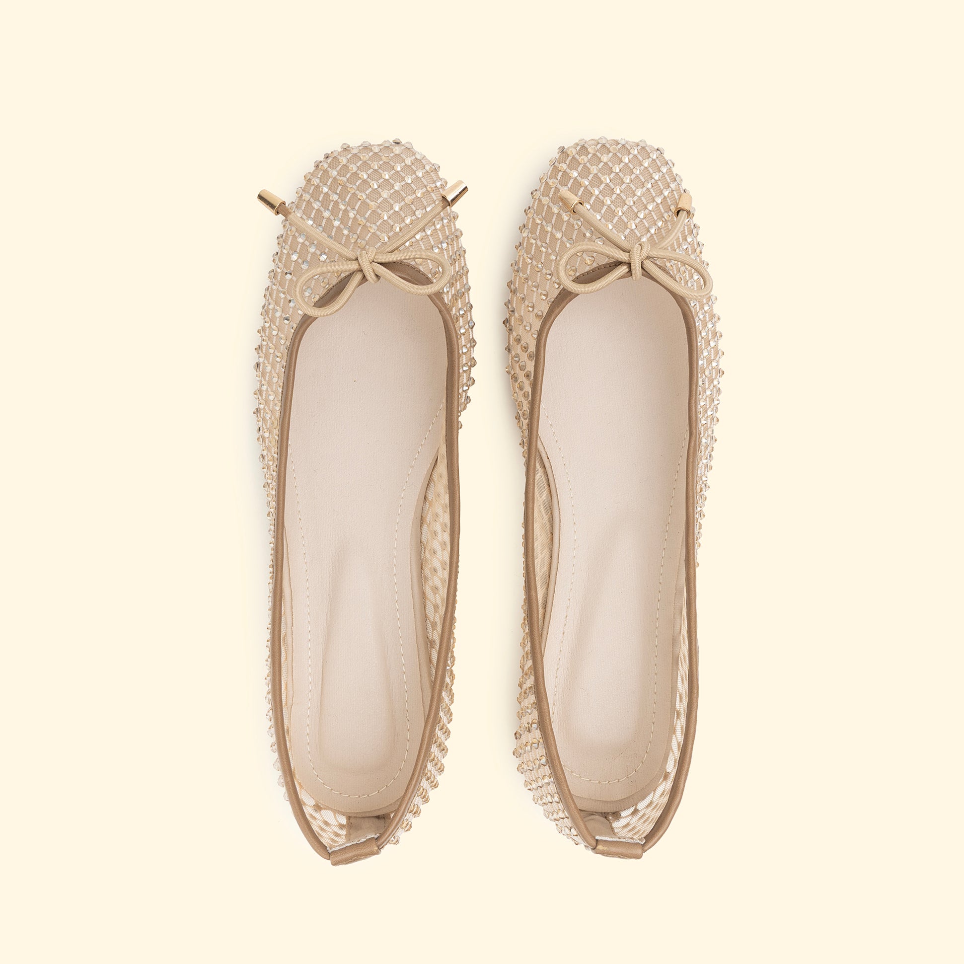 Bou Mini Crystal Transparent - Golden Statue