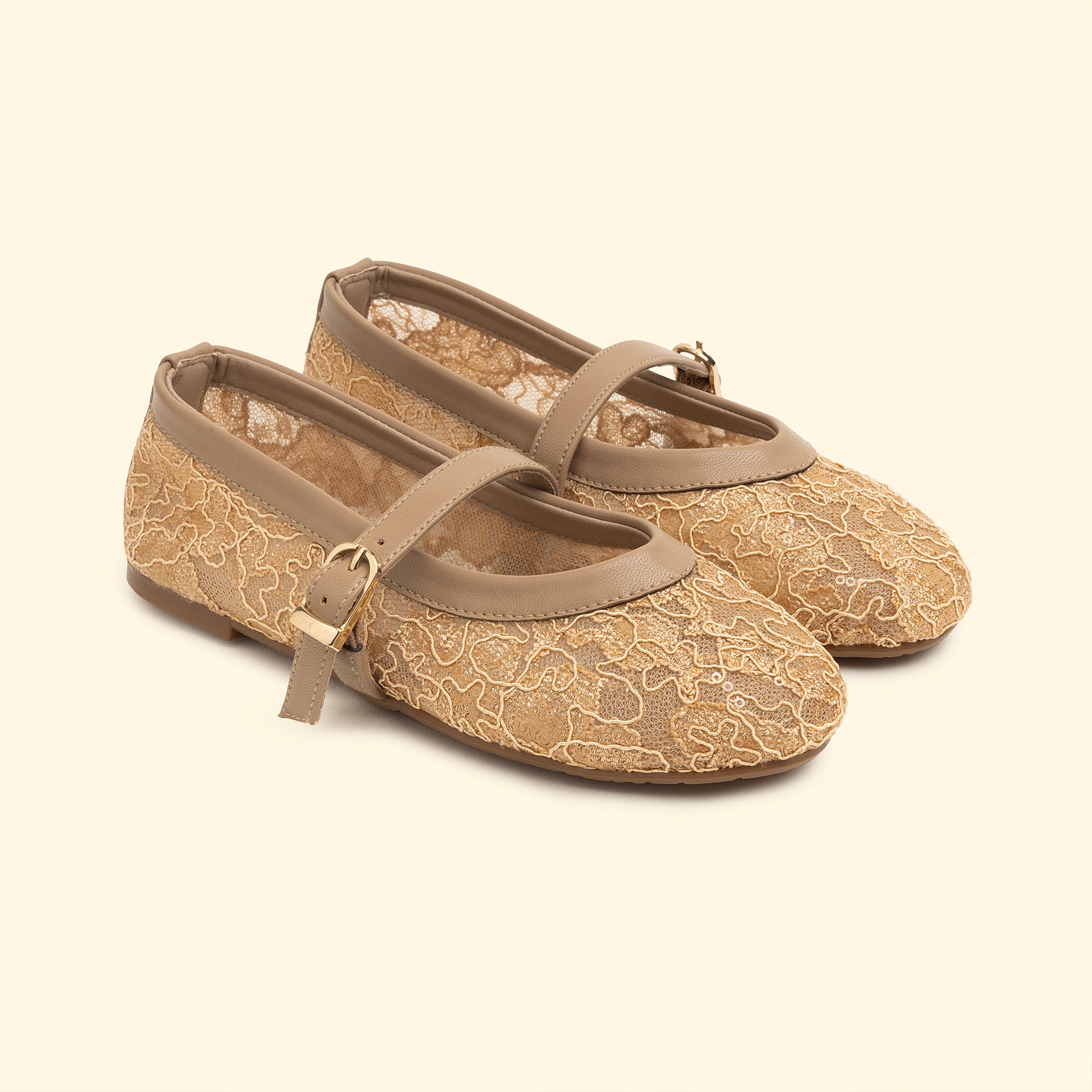 Lace Grace Mary Jane - Mocha