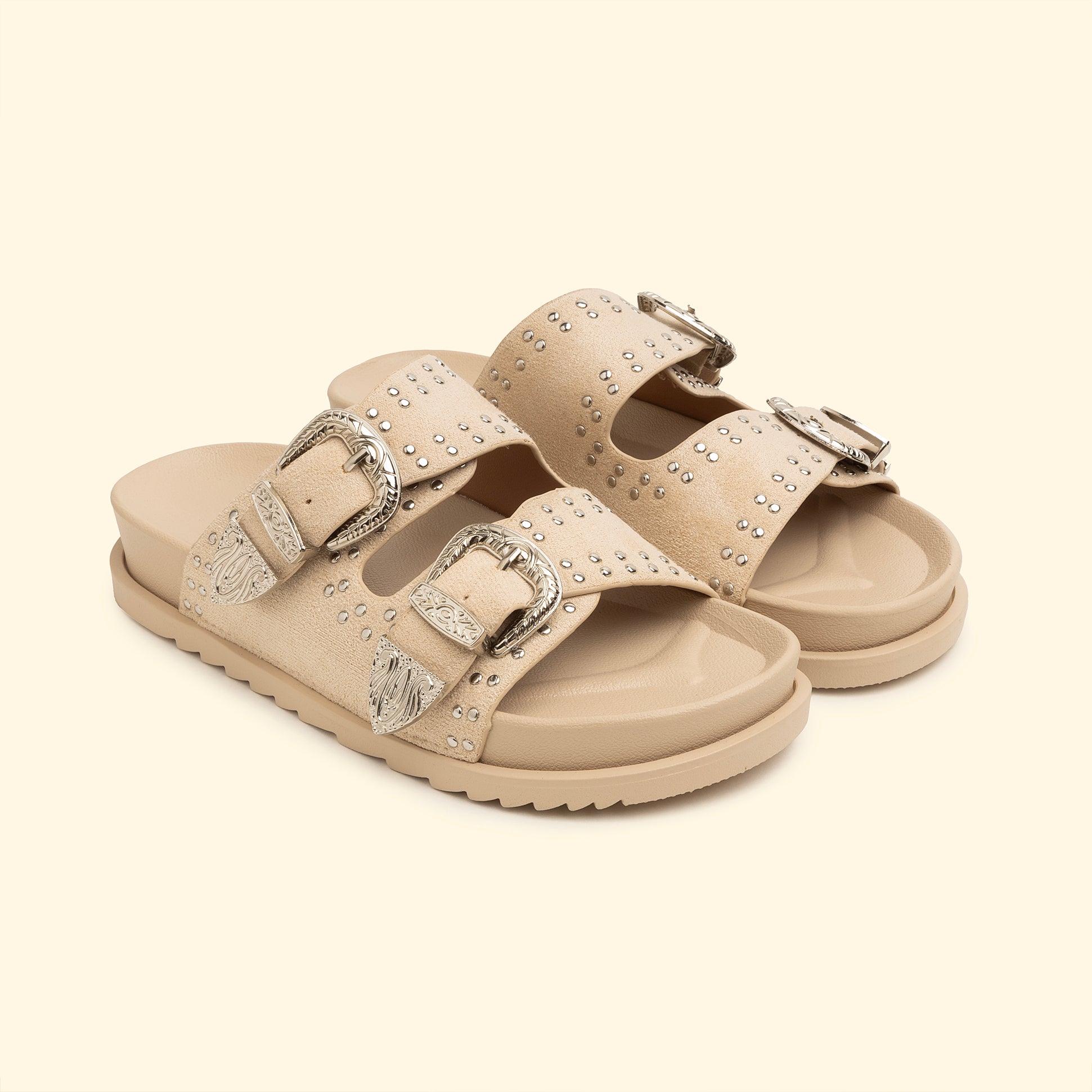 Rogue buckle slides - Beige