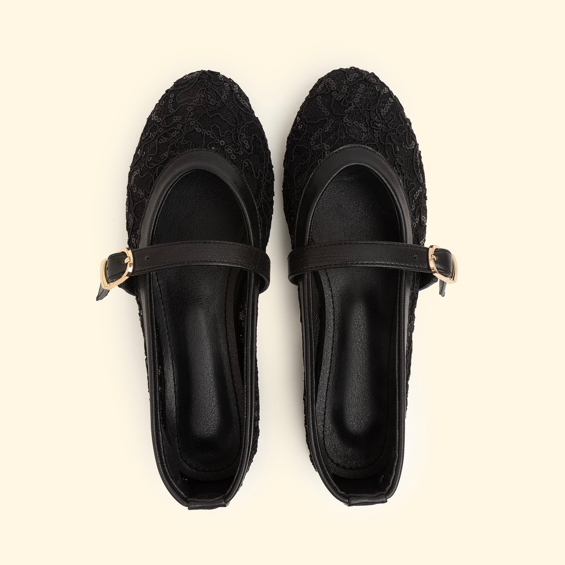 Lace Grace Mary Jane - Midnight black