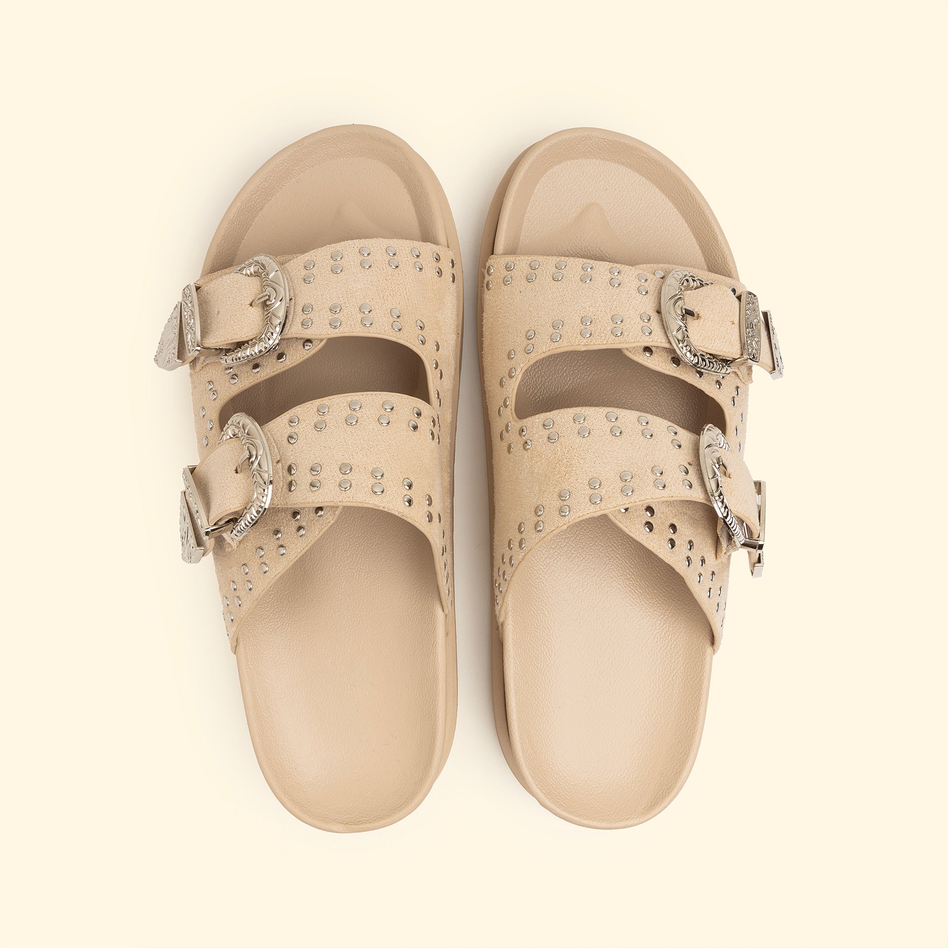 Rogue buckle slides - Beige