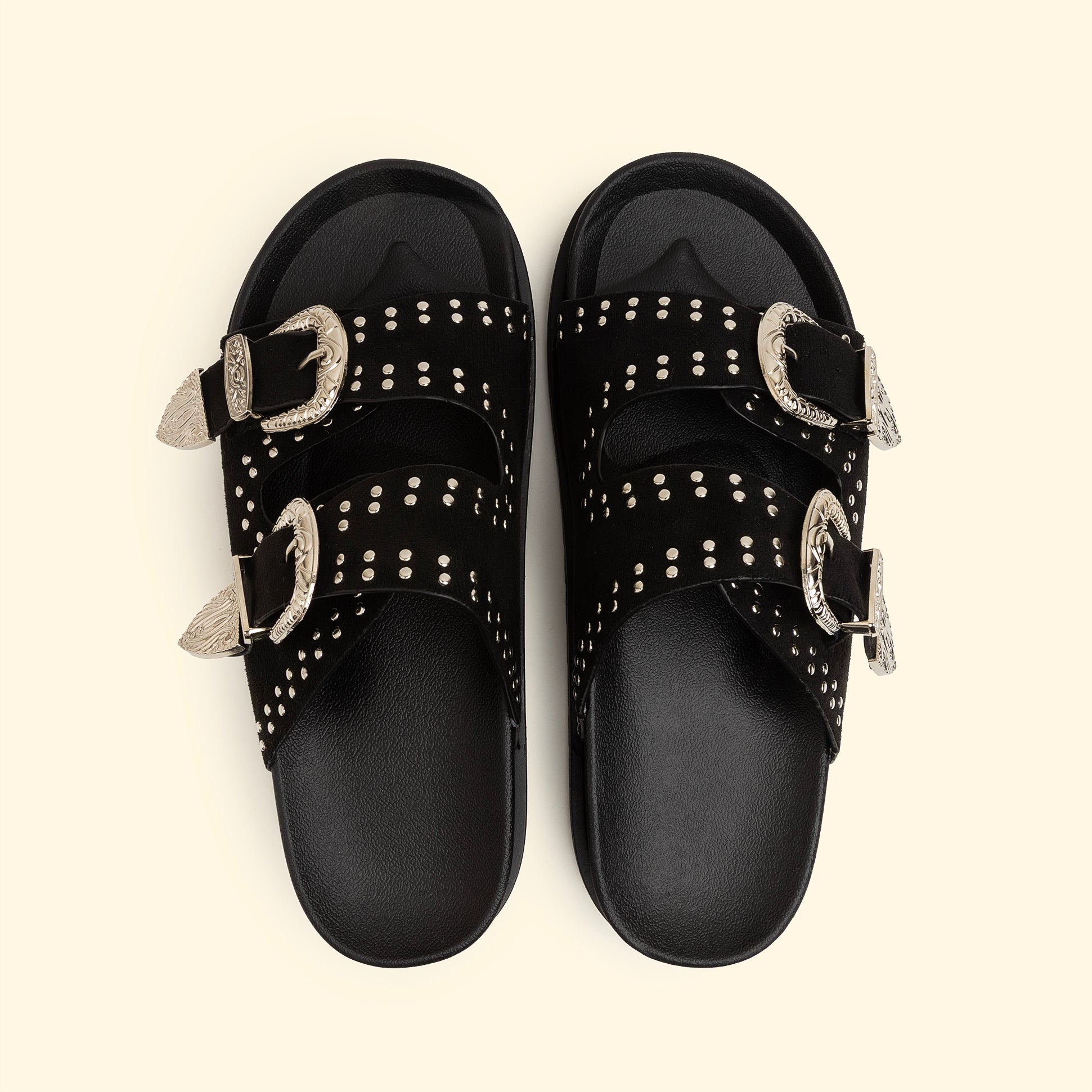 Rogue buckle slides - Midnight black