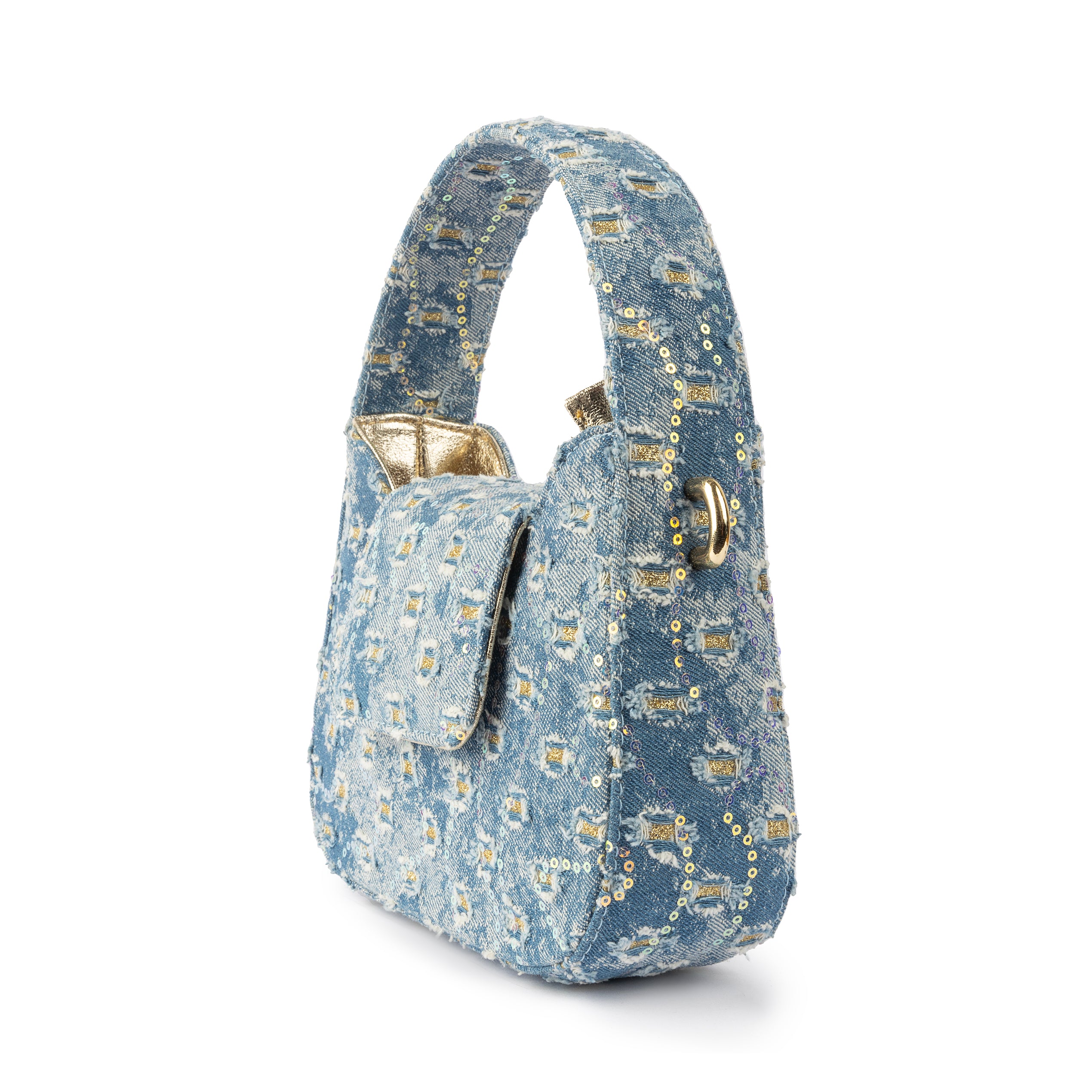 The Petite Posh Tote - Inky Denim Dreams