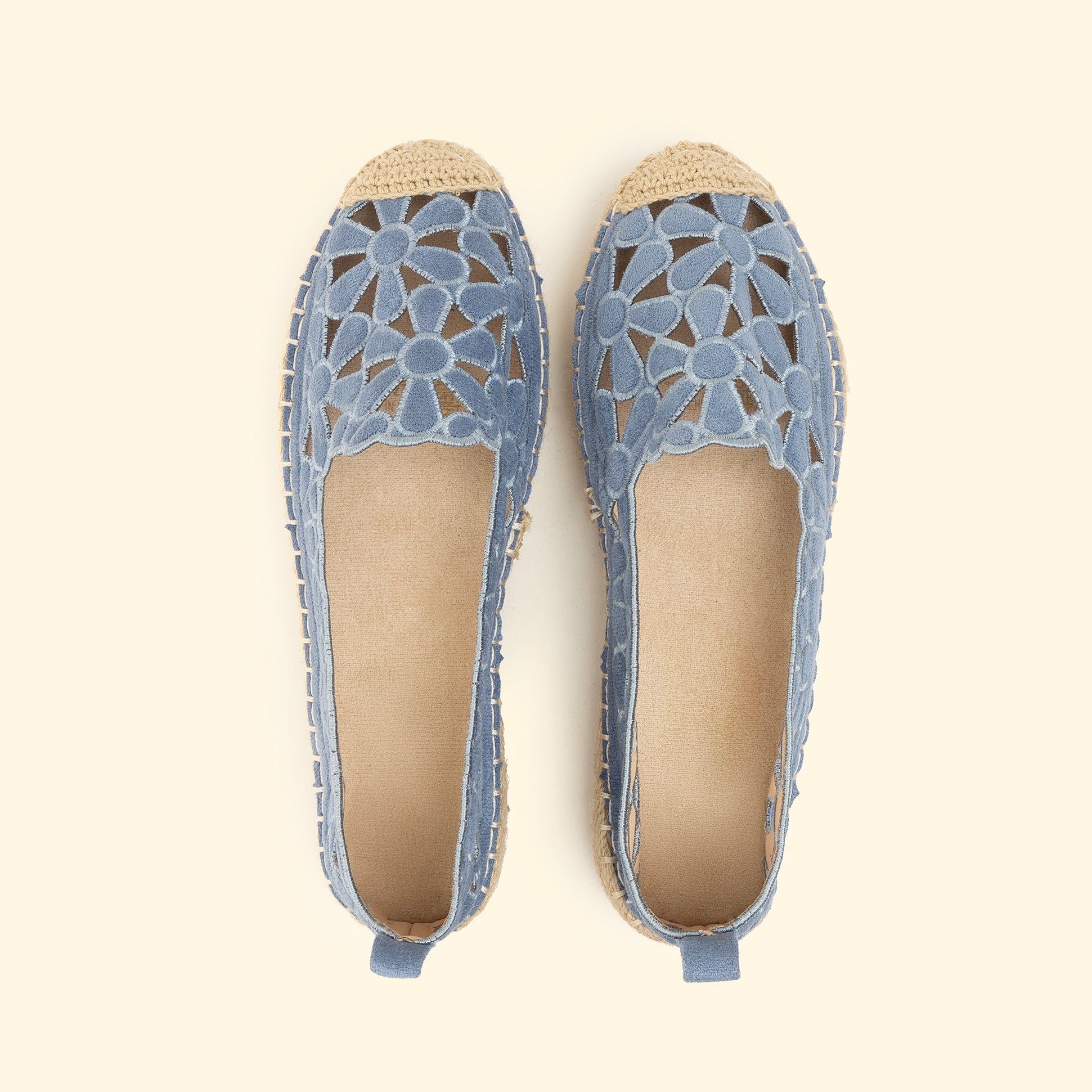 Floral Espadrilles - Blue