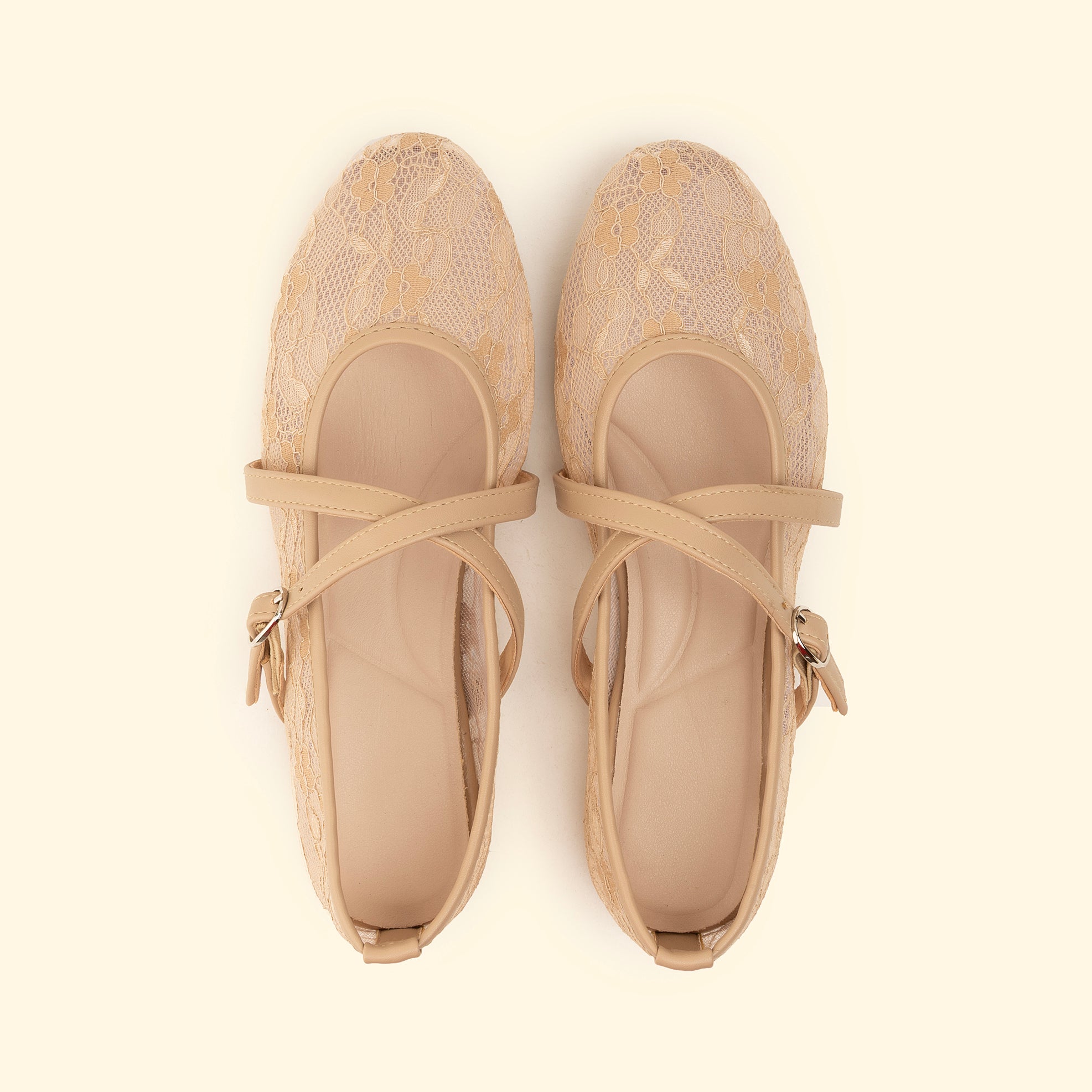 Cross Strap Lace Grace - Caffe Latte