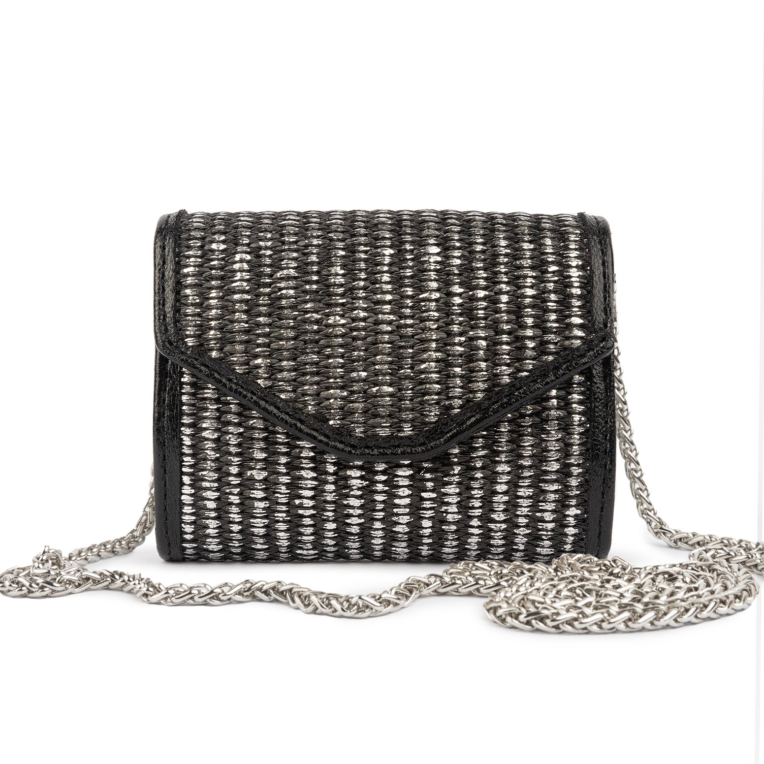 Burlap Micro Purse - Black