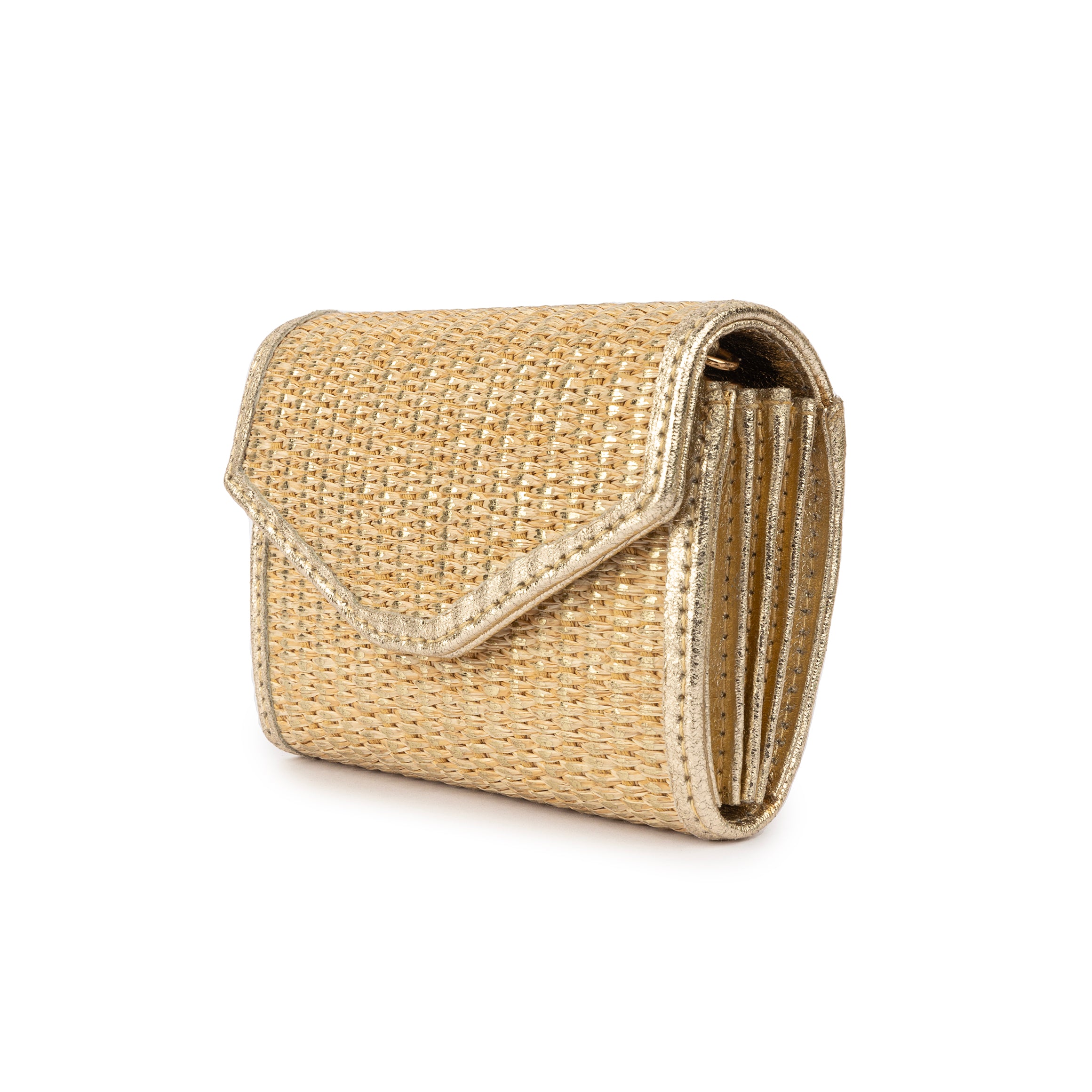 Burlap Micro Purse Gold