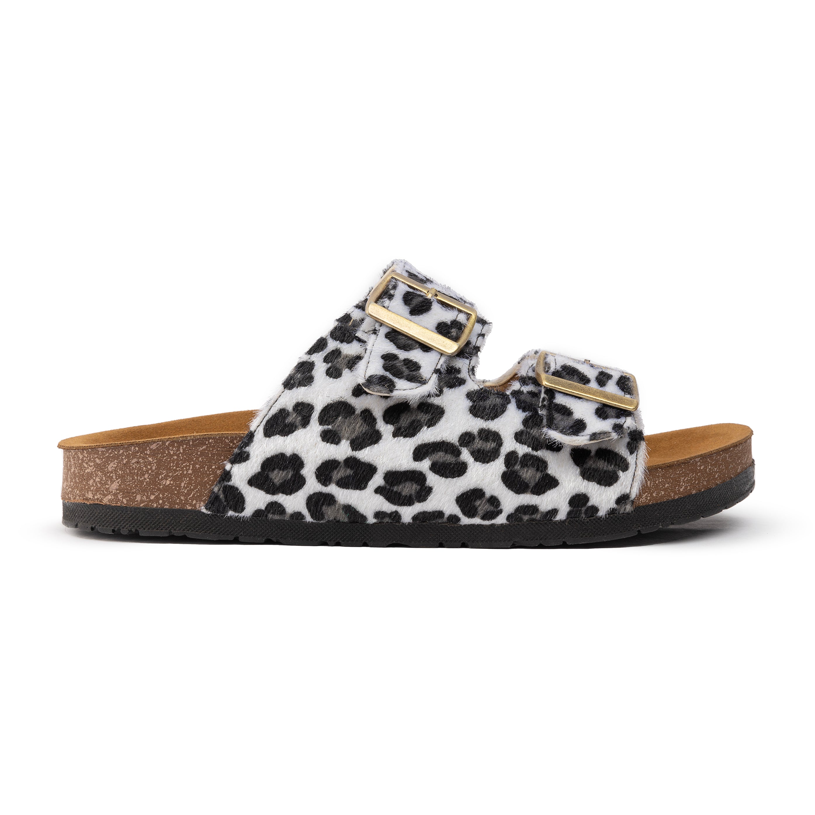 Leo Print Slipper - Snow Leopard