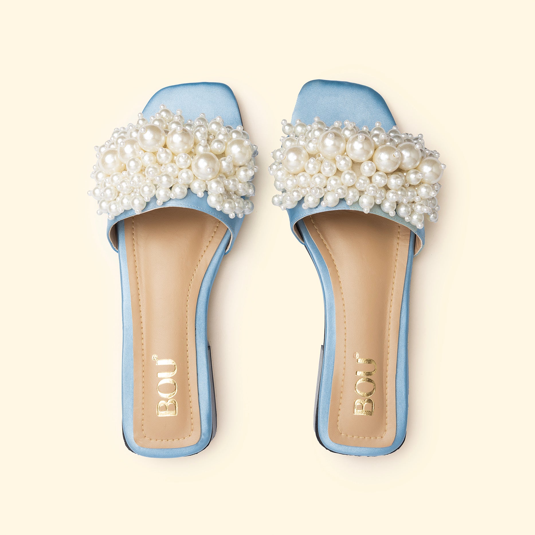 SIRENA PEARL SLIDES - Rare Blue