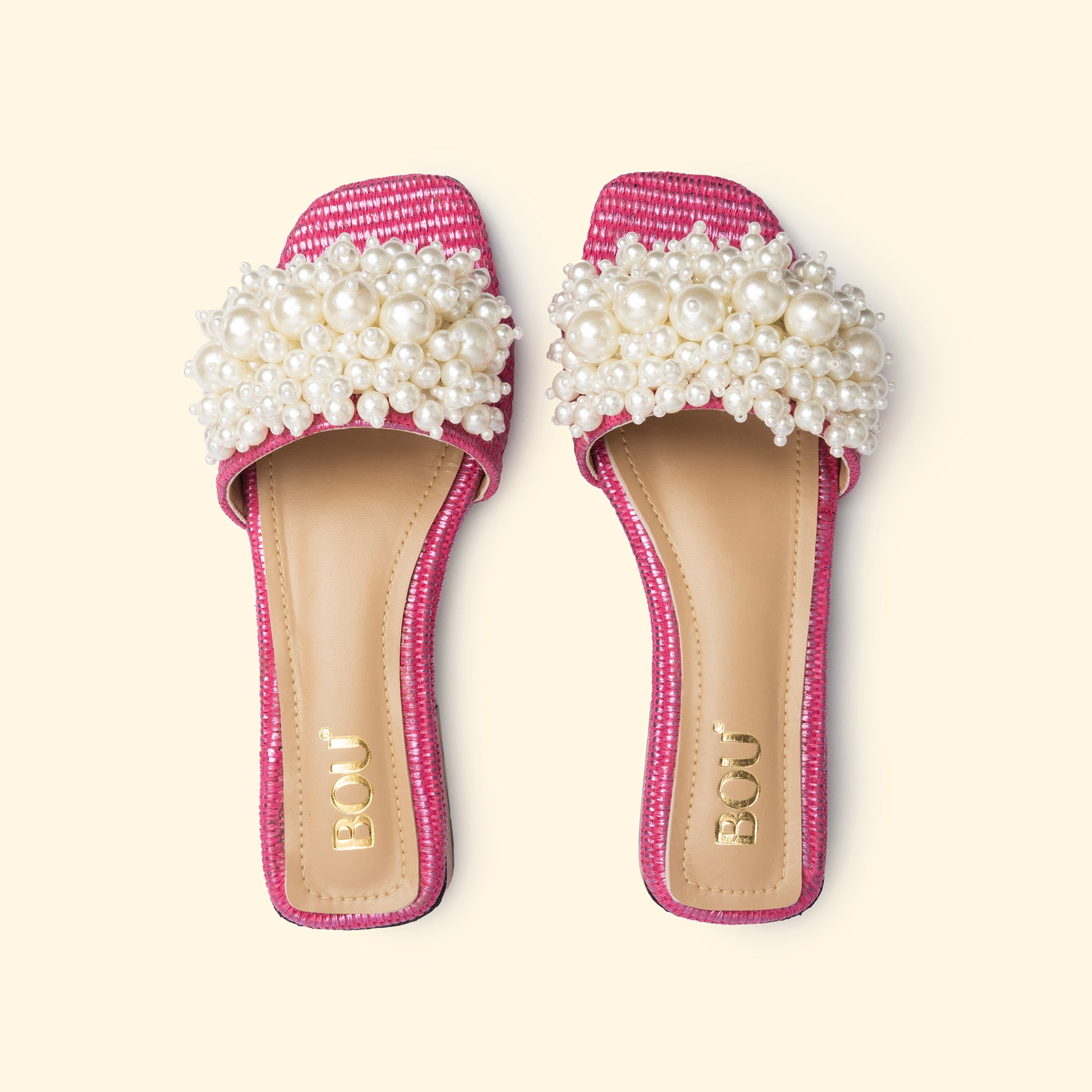 SIRENA PEARL SLIDES - Fuchsia Flame