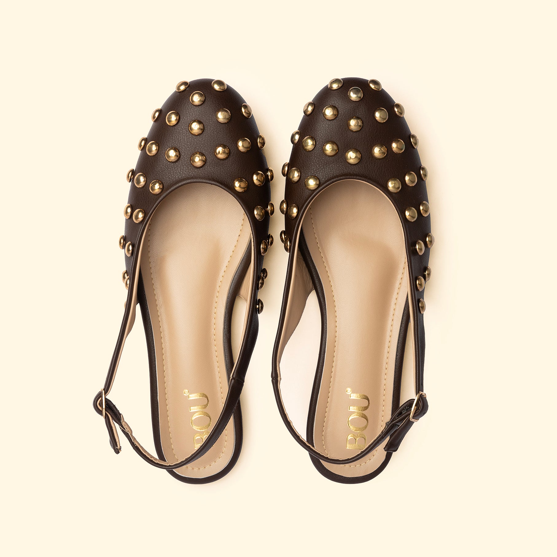 NINA STUD SLINGBACKS - Nina Cacao