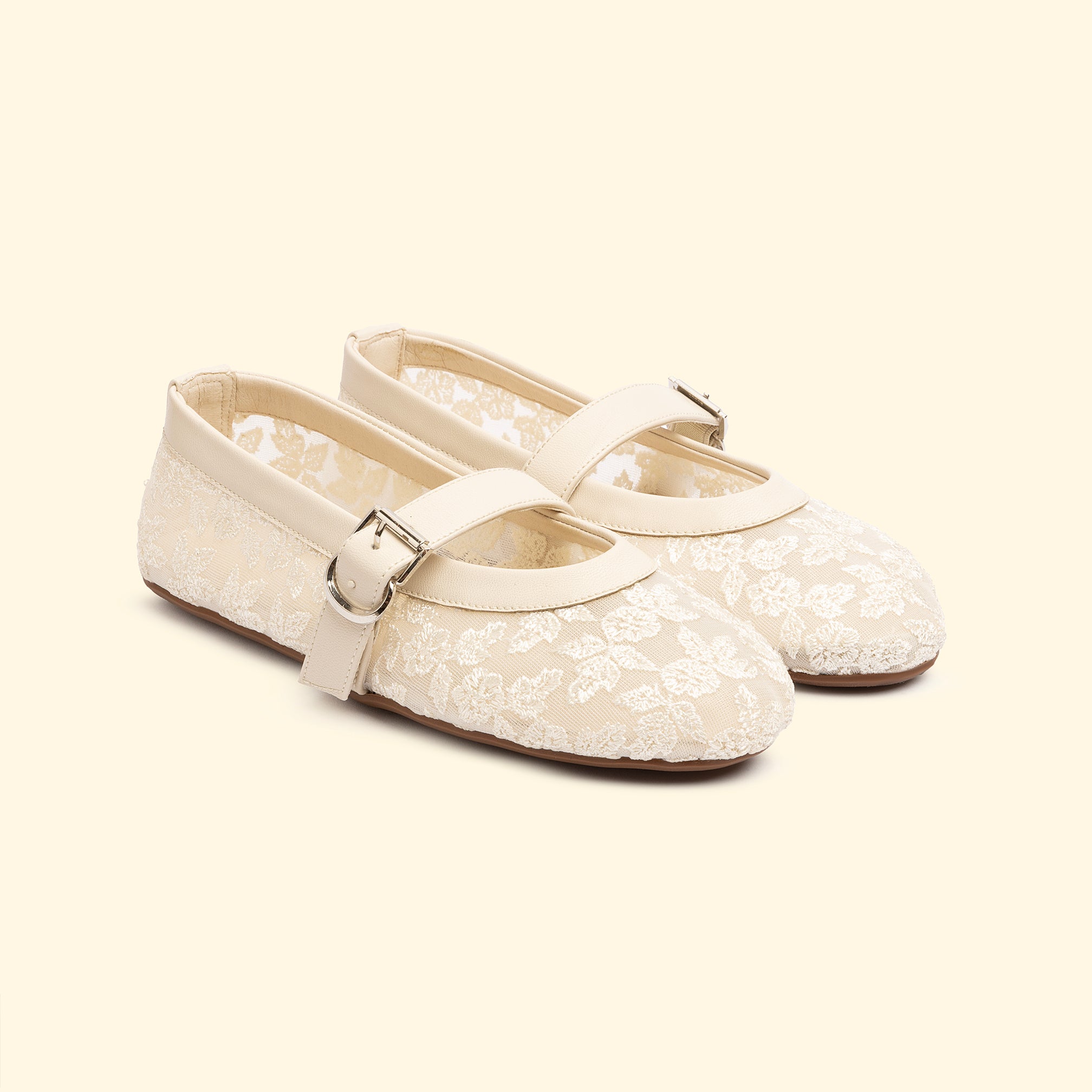 Autumn Lace Flats - Caffe Latte