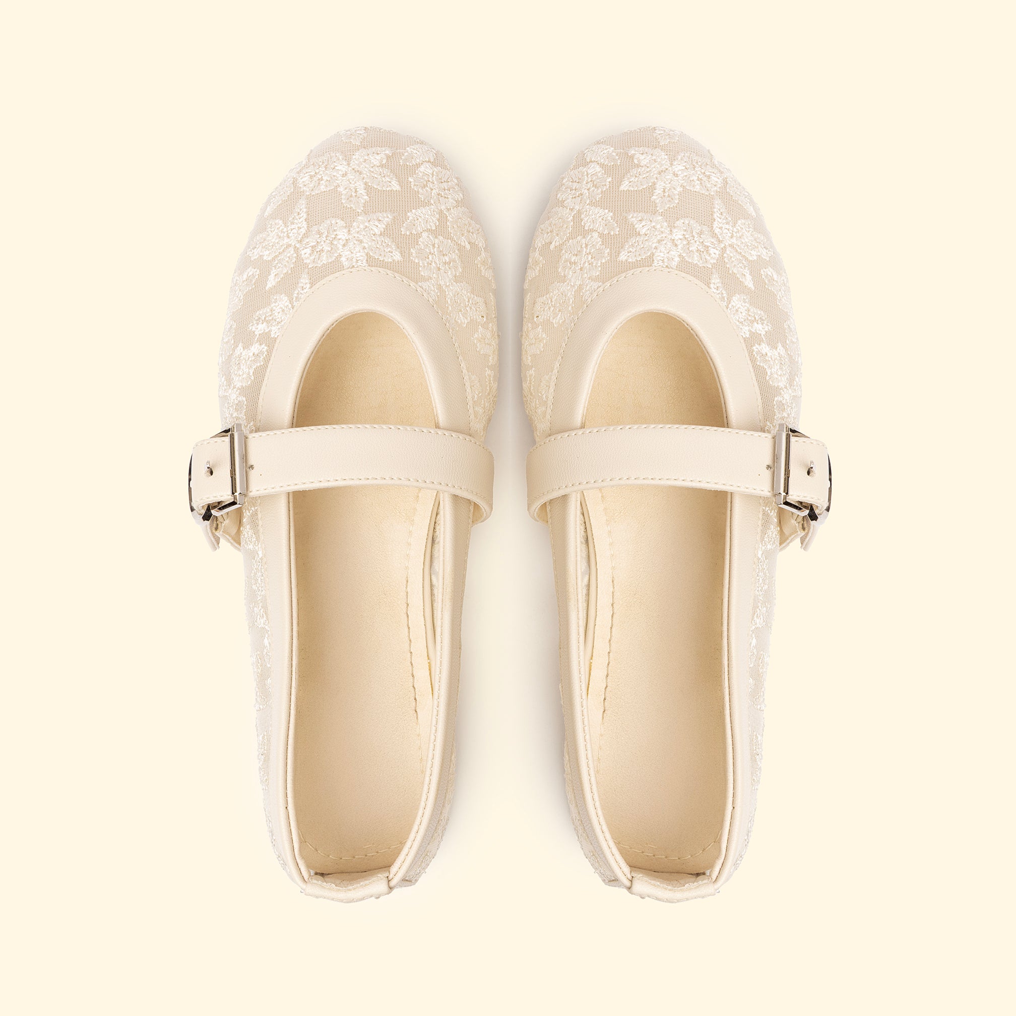 Autumn Lace Flats - Caffe Latte