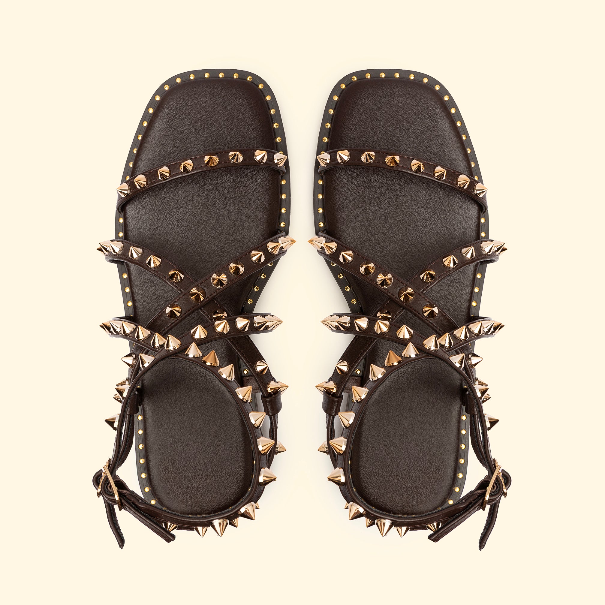 Rockstud Glide - Brown