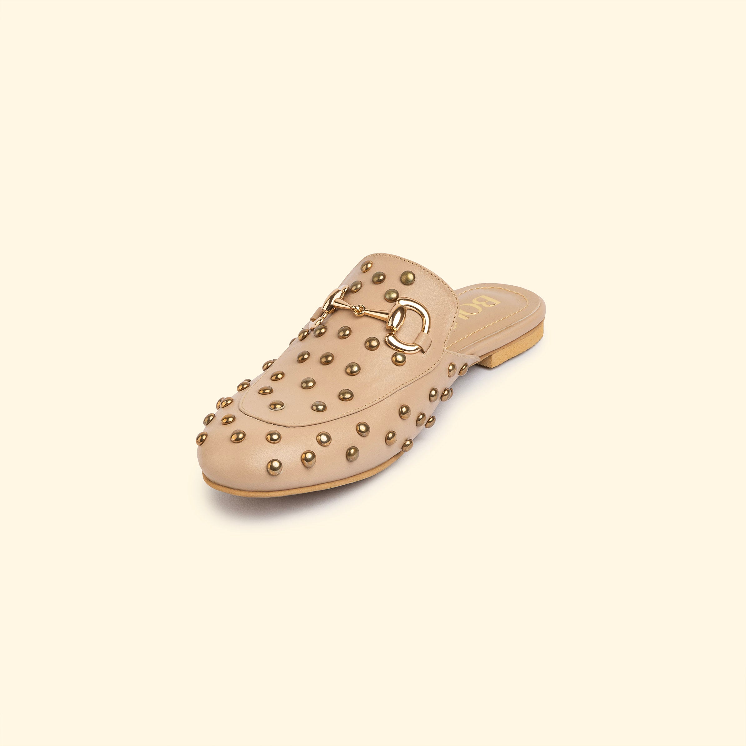 CAMILA STUD MULES - Camila Sand