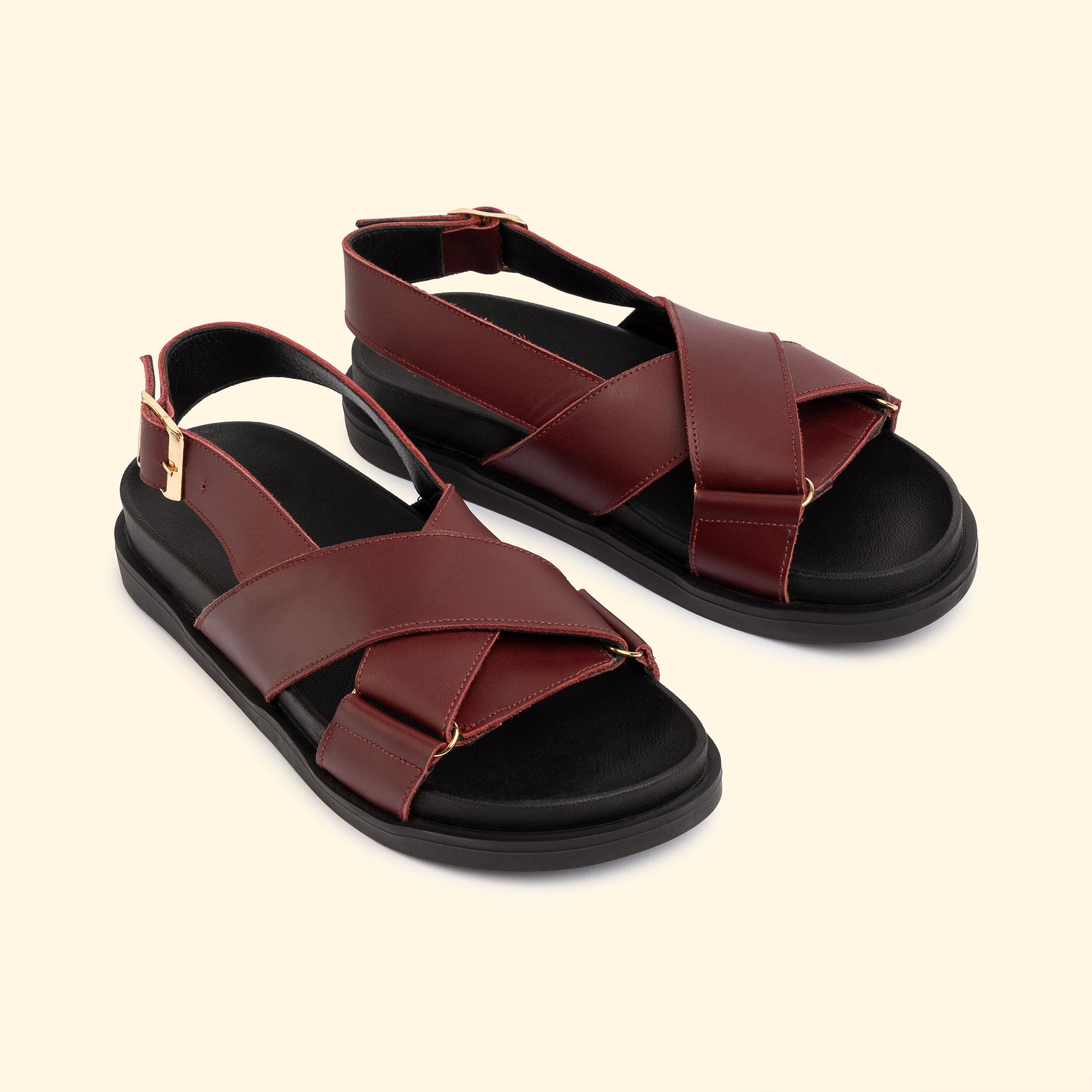 AYLA CROSS SLIDES - Ayla Flame