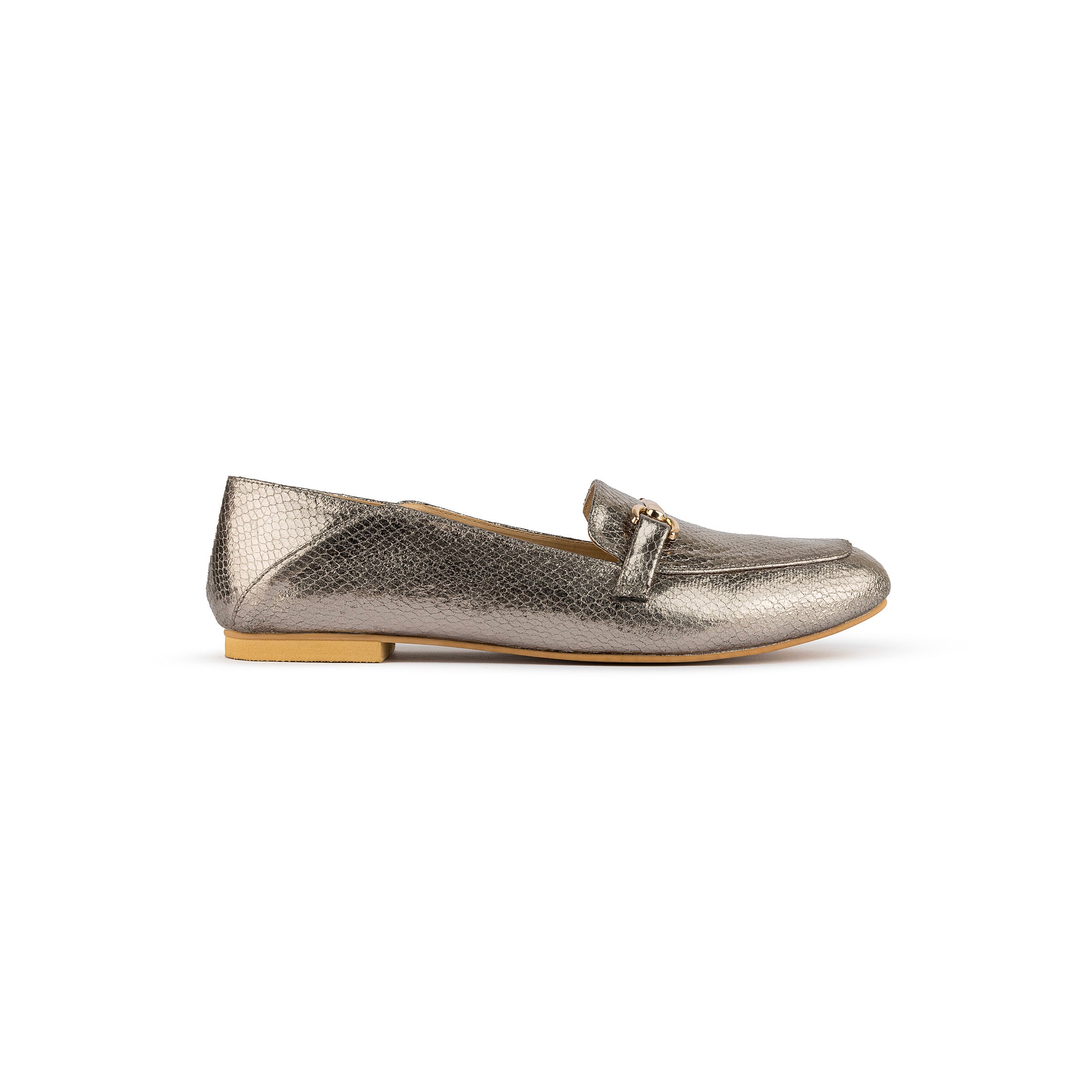 Metallic Loafers - Champagne