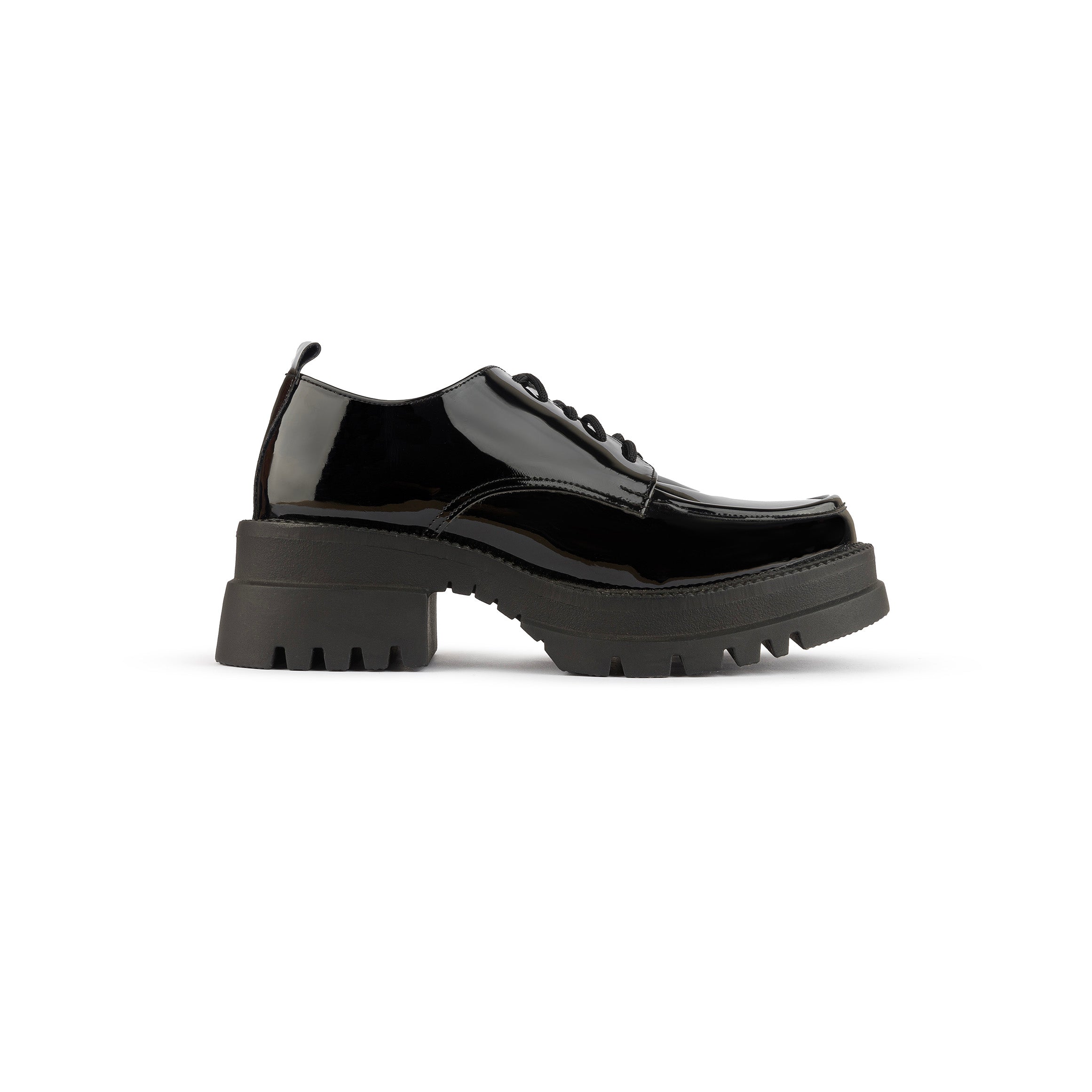 Chunky Loafers " Laces" - Midnight Black