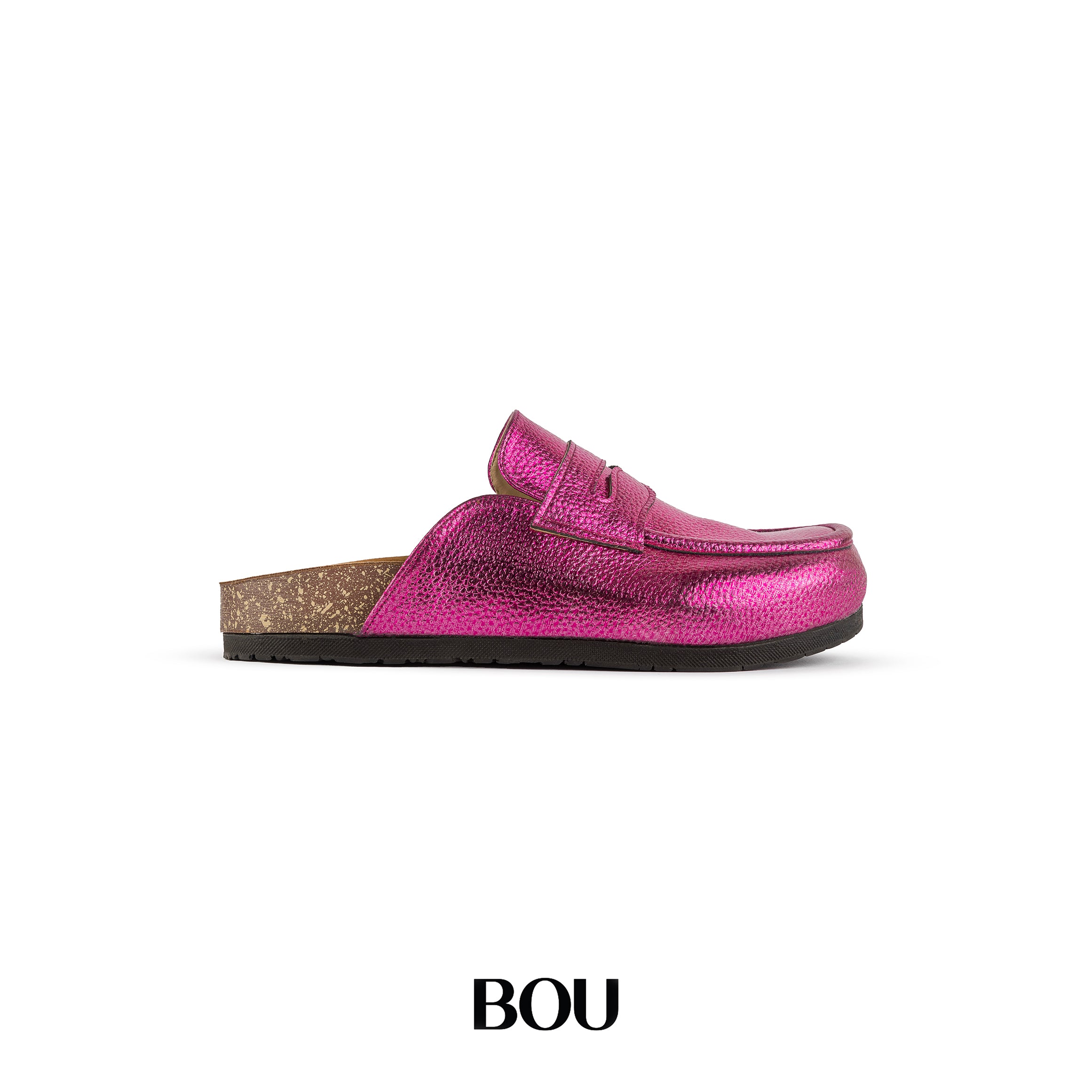 Loafer Clogs - Reflective Fuchsia