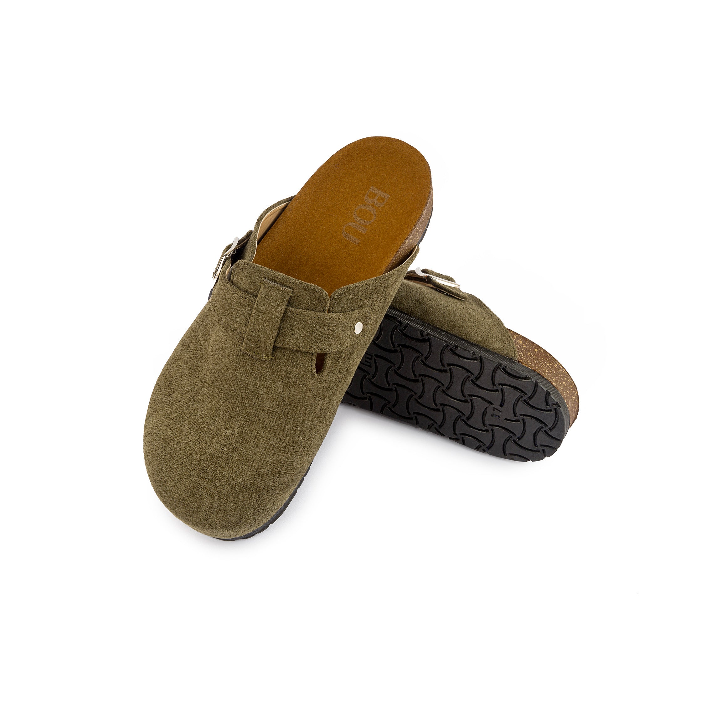 Clogs - Dark Olive Tapue