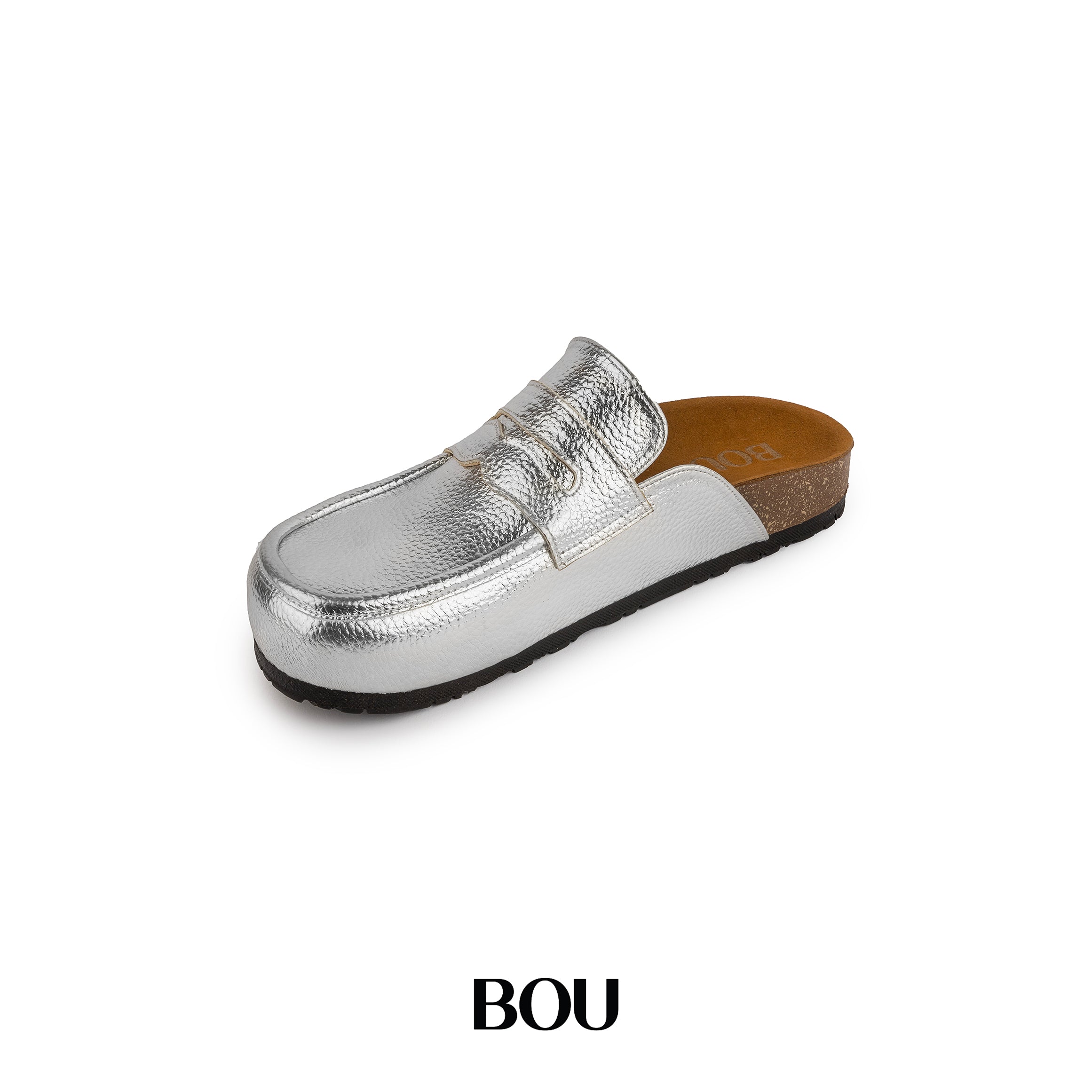 Loafer Clogs - Silver Dust