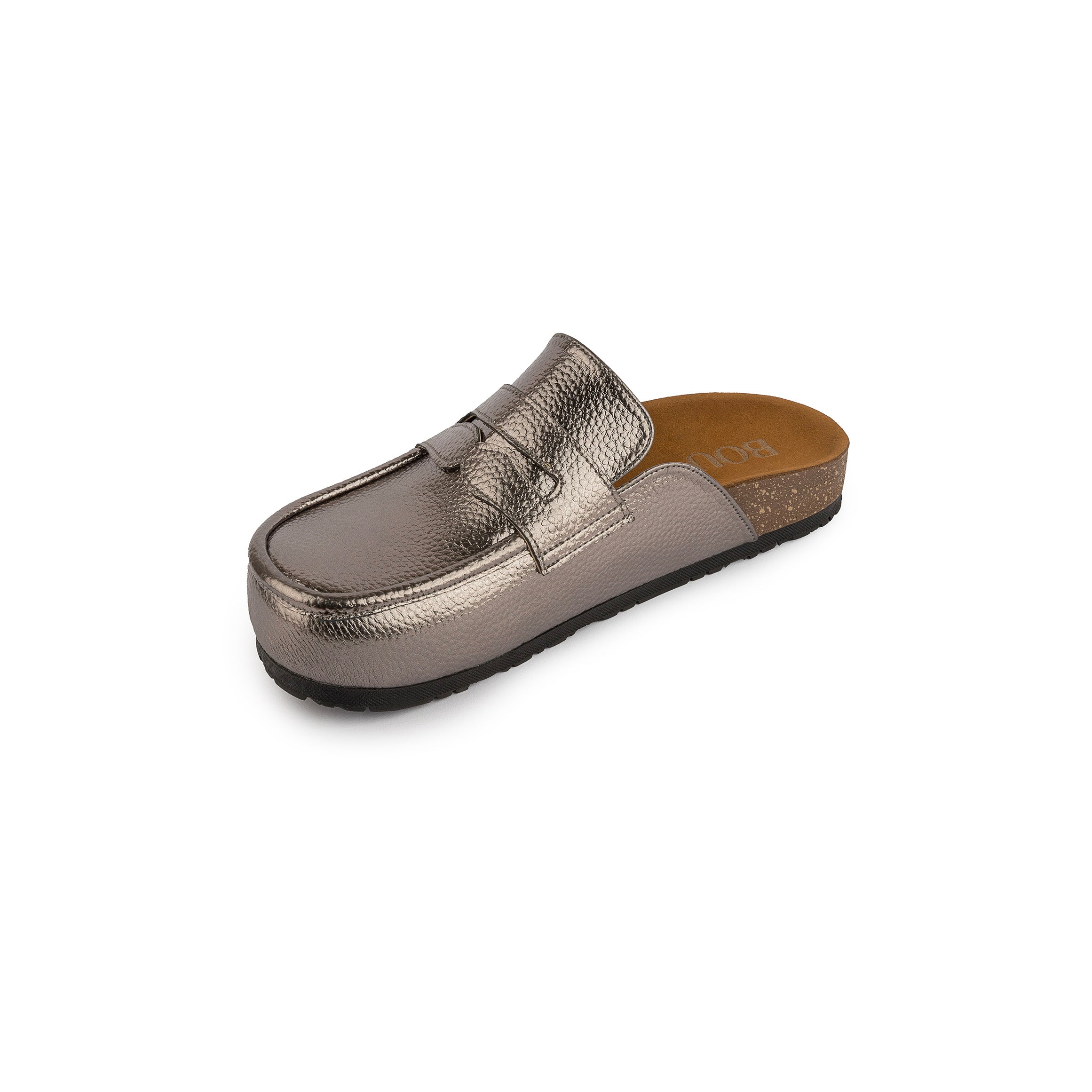 Loafer Clogs - Shinny Taupe