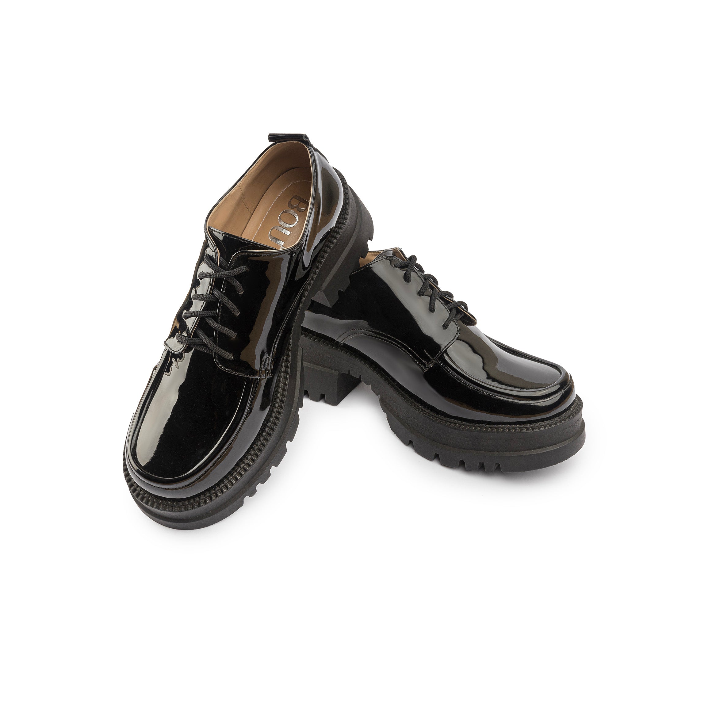 Chunky Loafers " Laces" - Midnight Black