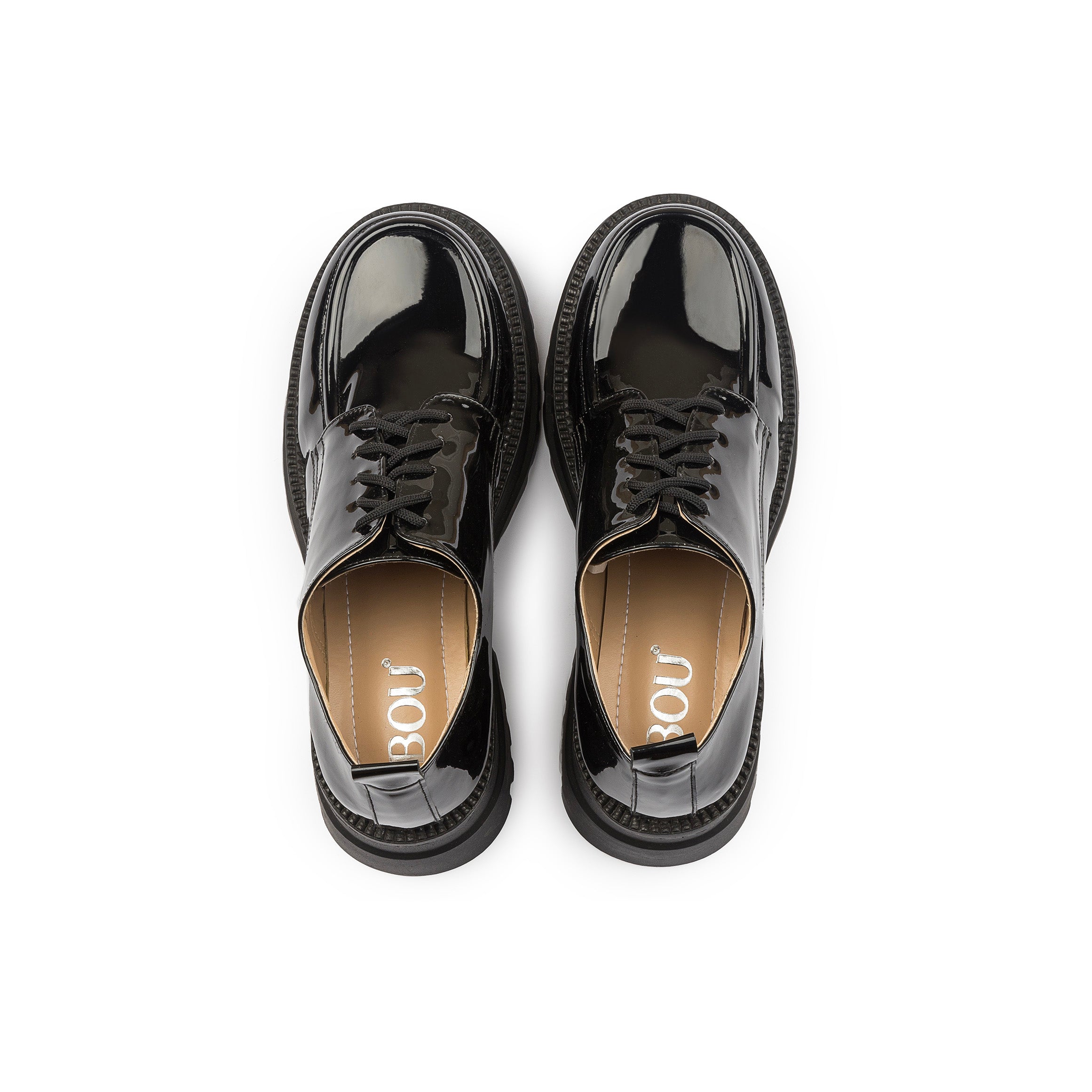 Chunky Loafers with laces - Black