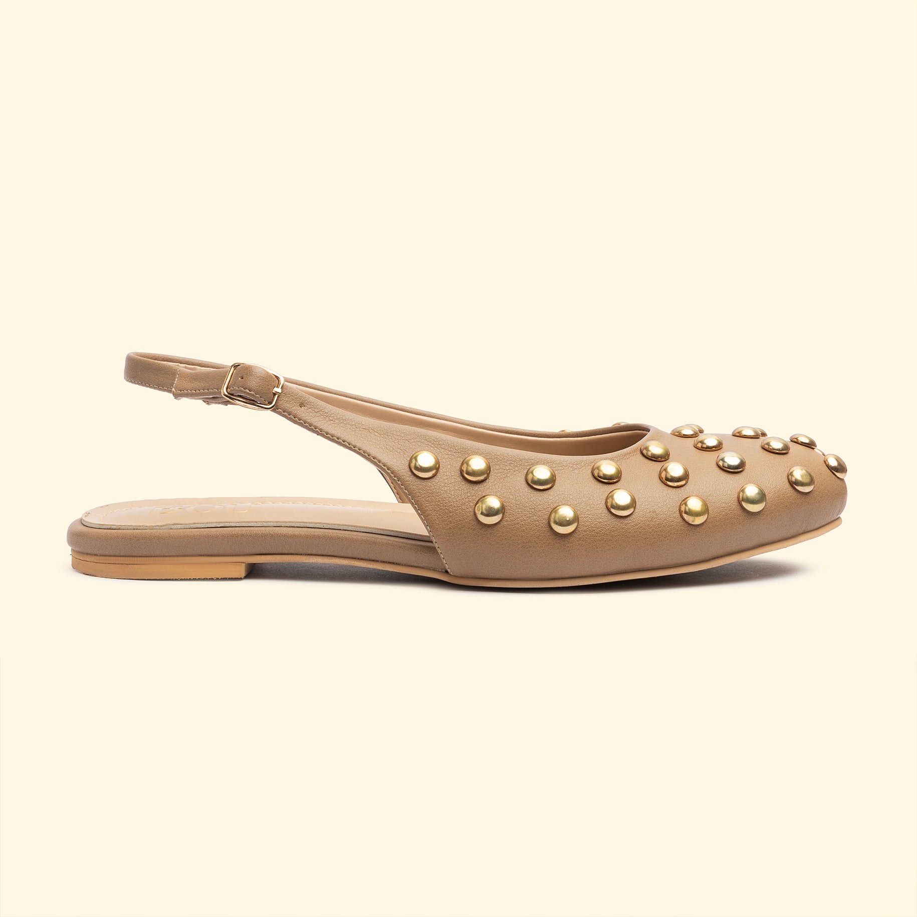 NINA STUD SLINGBACKS - Nina Mocha