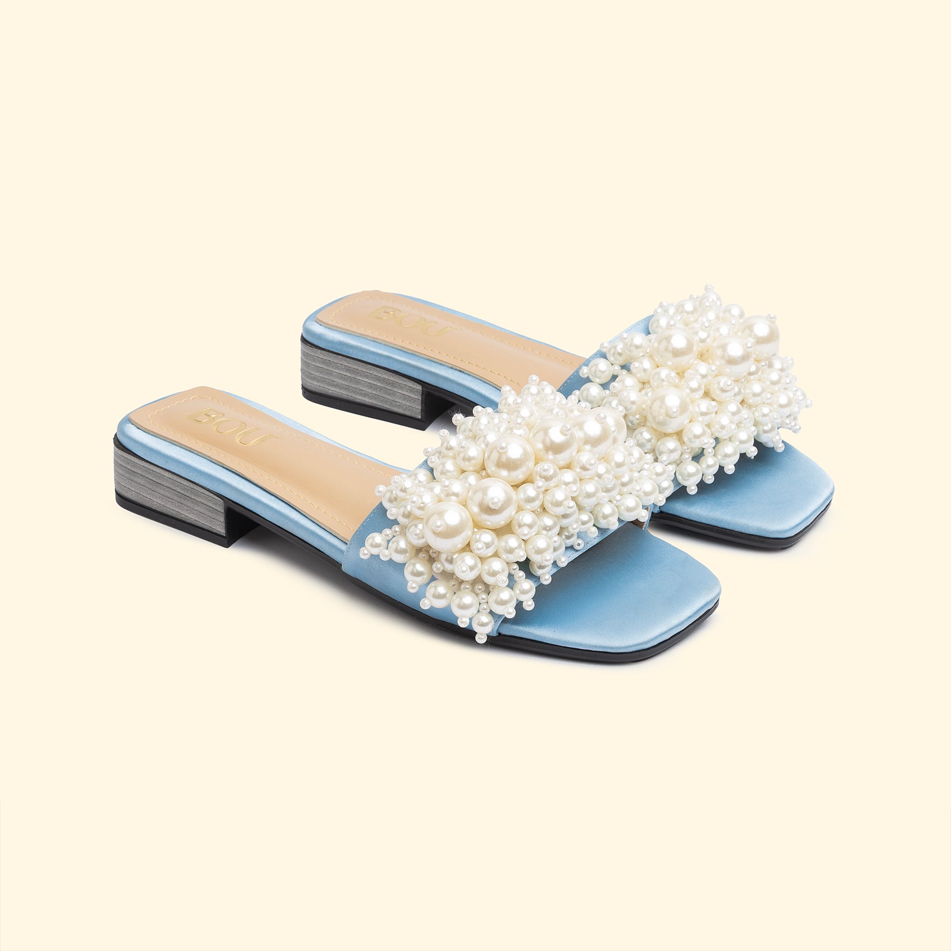 SIRENA PEARL SLIDES - Rare Blue