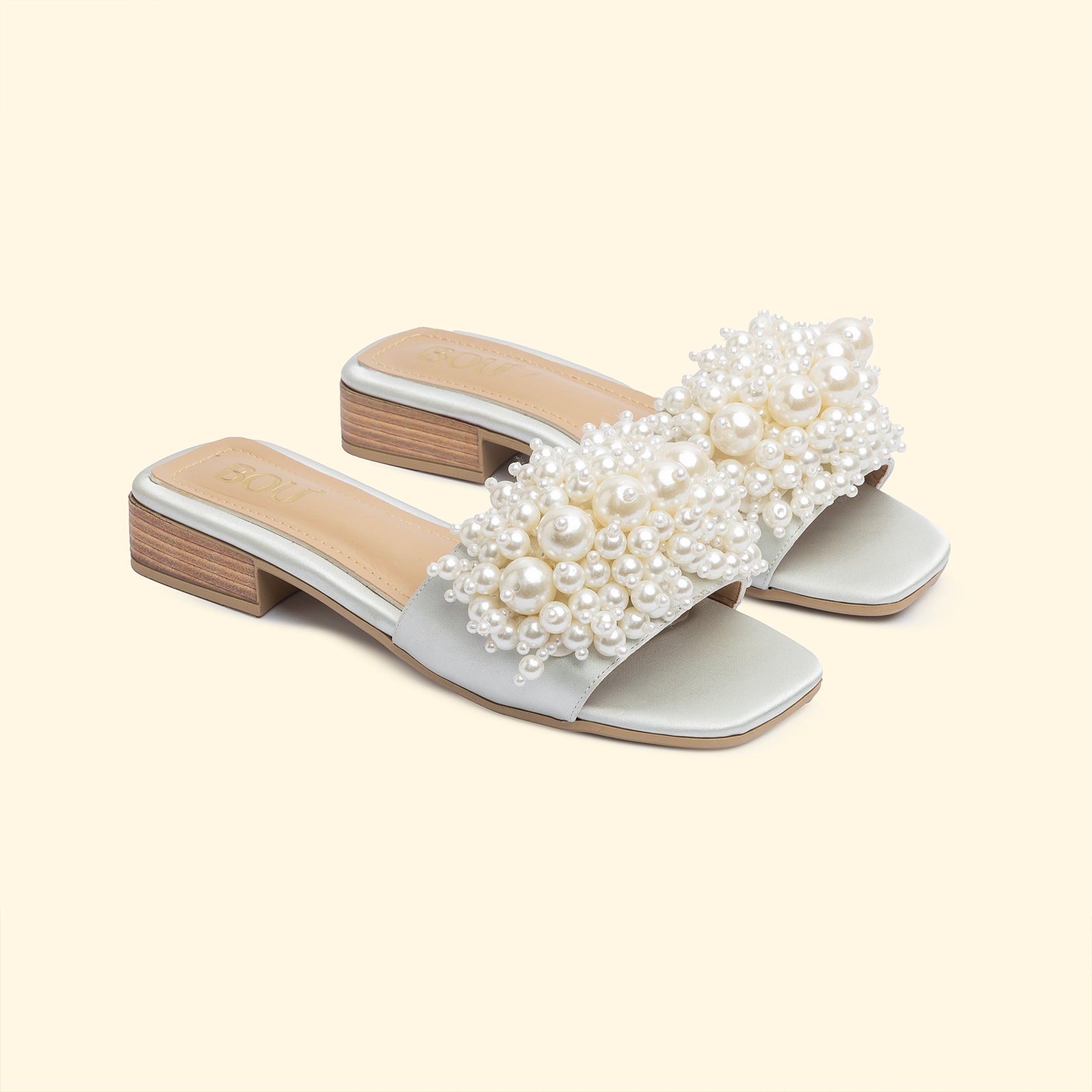 SIRENA PEARL SLIDES - Ivory Tides