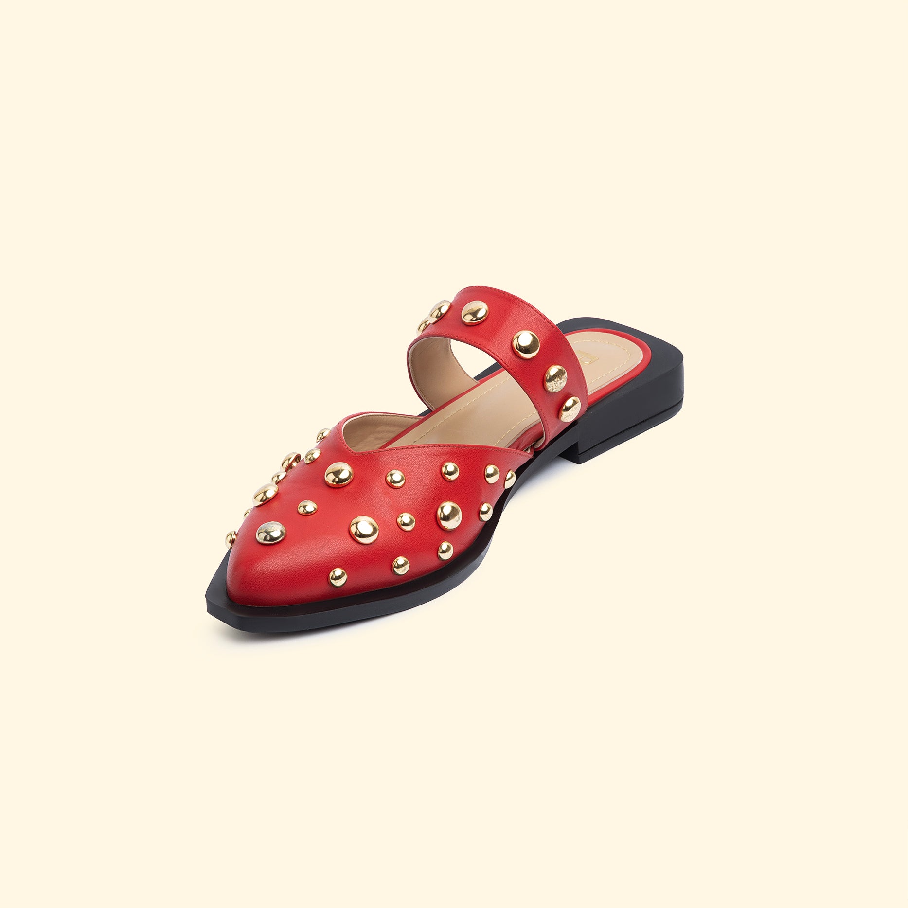 LUNA STUD FLATS - Cherry Heat
