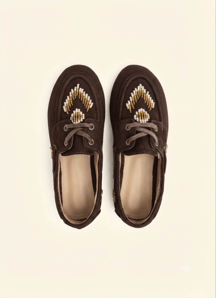 Signature Crest Loafer - brown