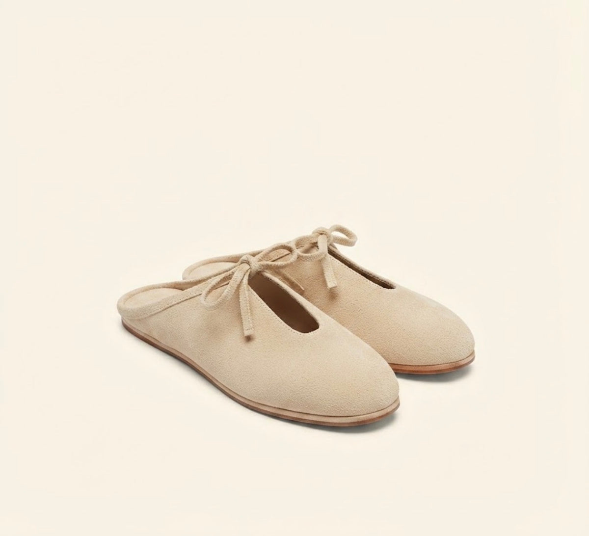 Aria suede slip-on - off white