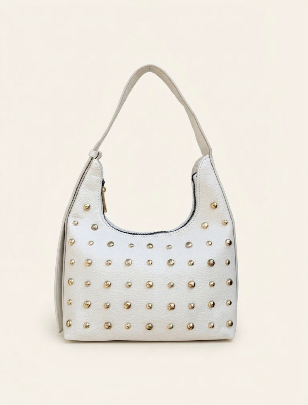 Metal details Bag - White