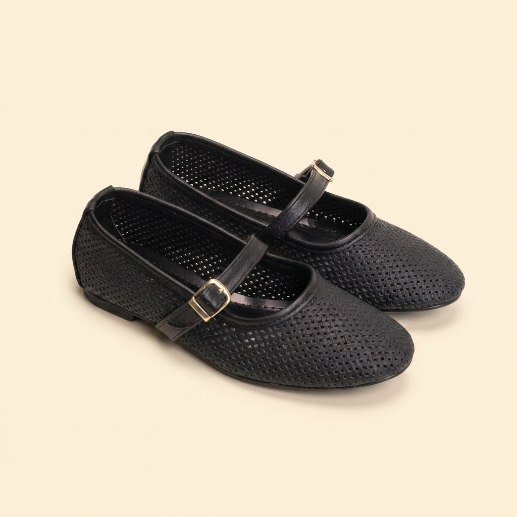 Braided Mary Jane - Black
