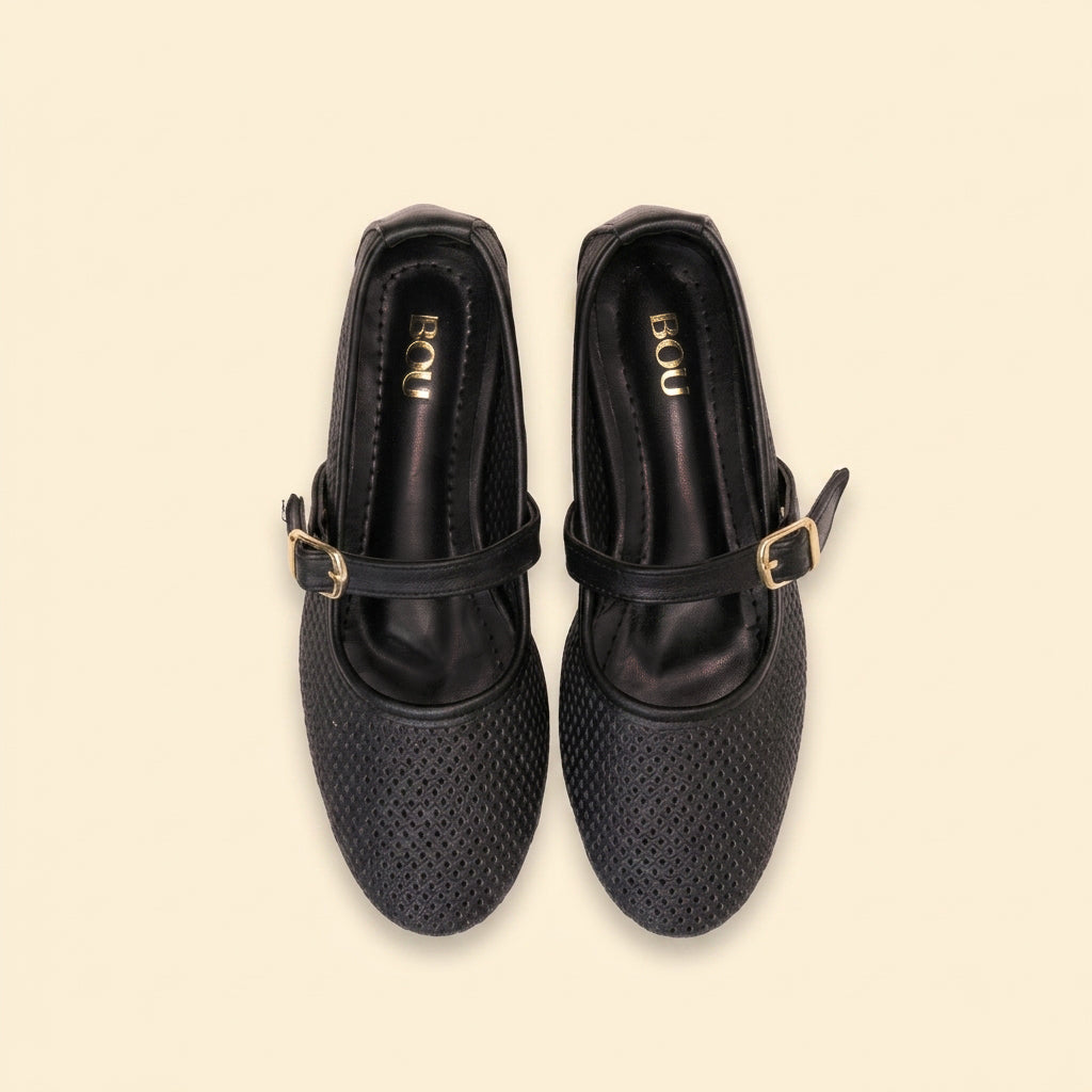 Braided Mary Jane - Black