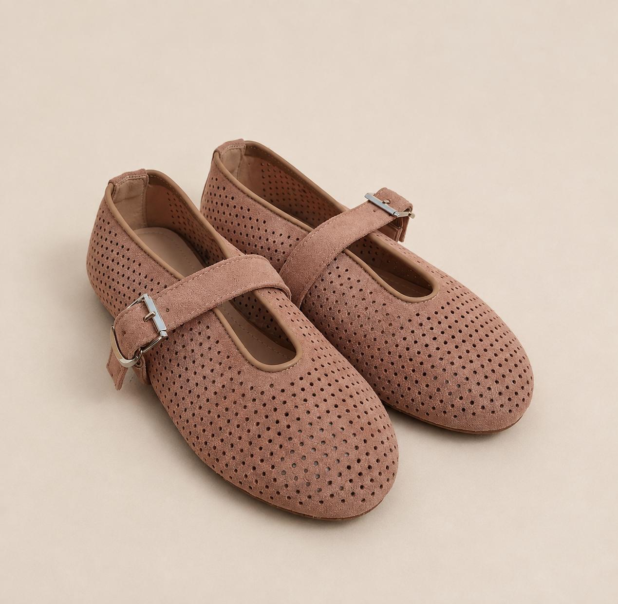Sienna suede Flats - Beige